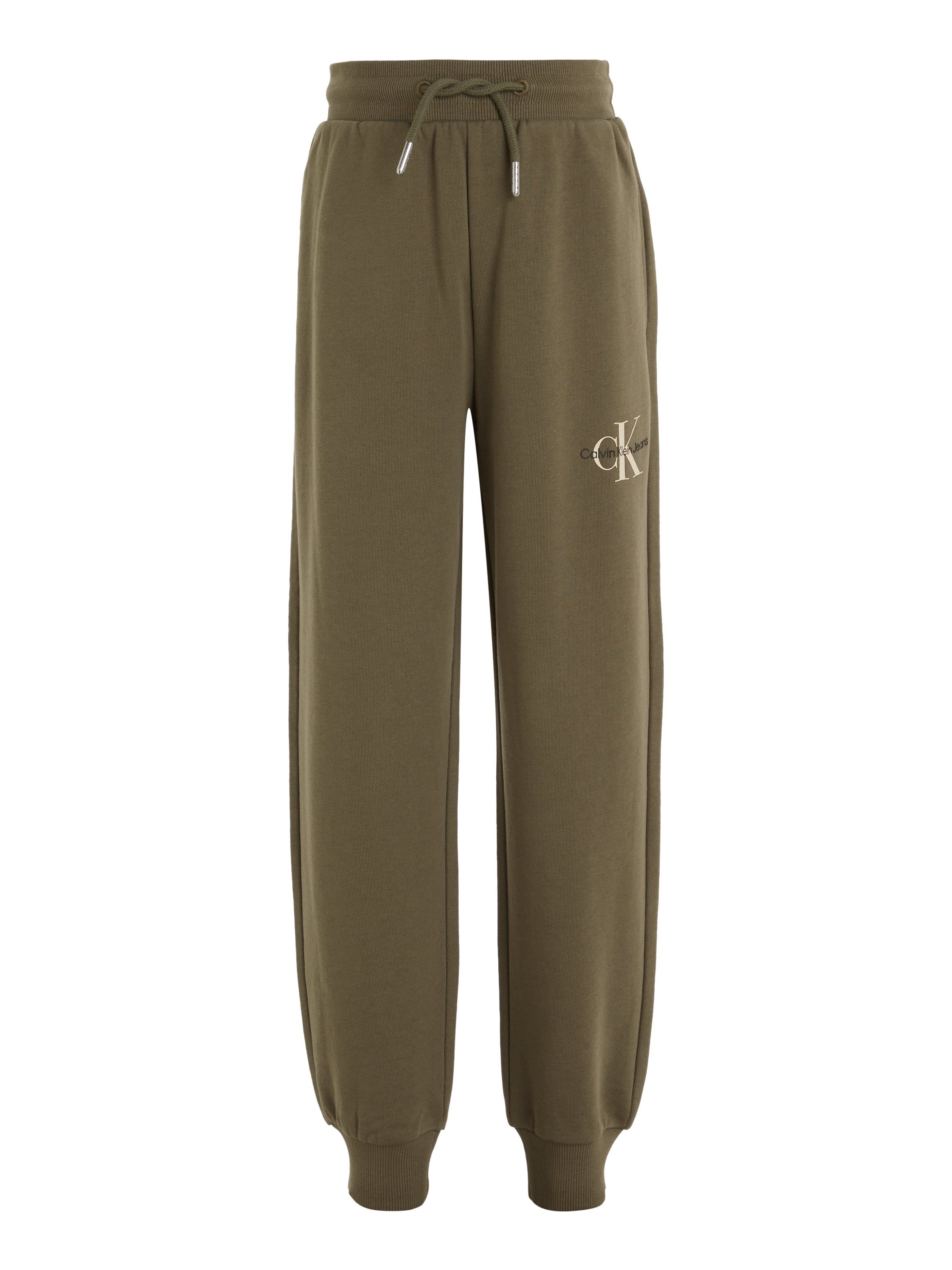 Calvin Klein Sweatbroek MONOGRAM LOGO SWEATPANTS voor kinderen tot 16 jaar