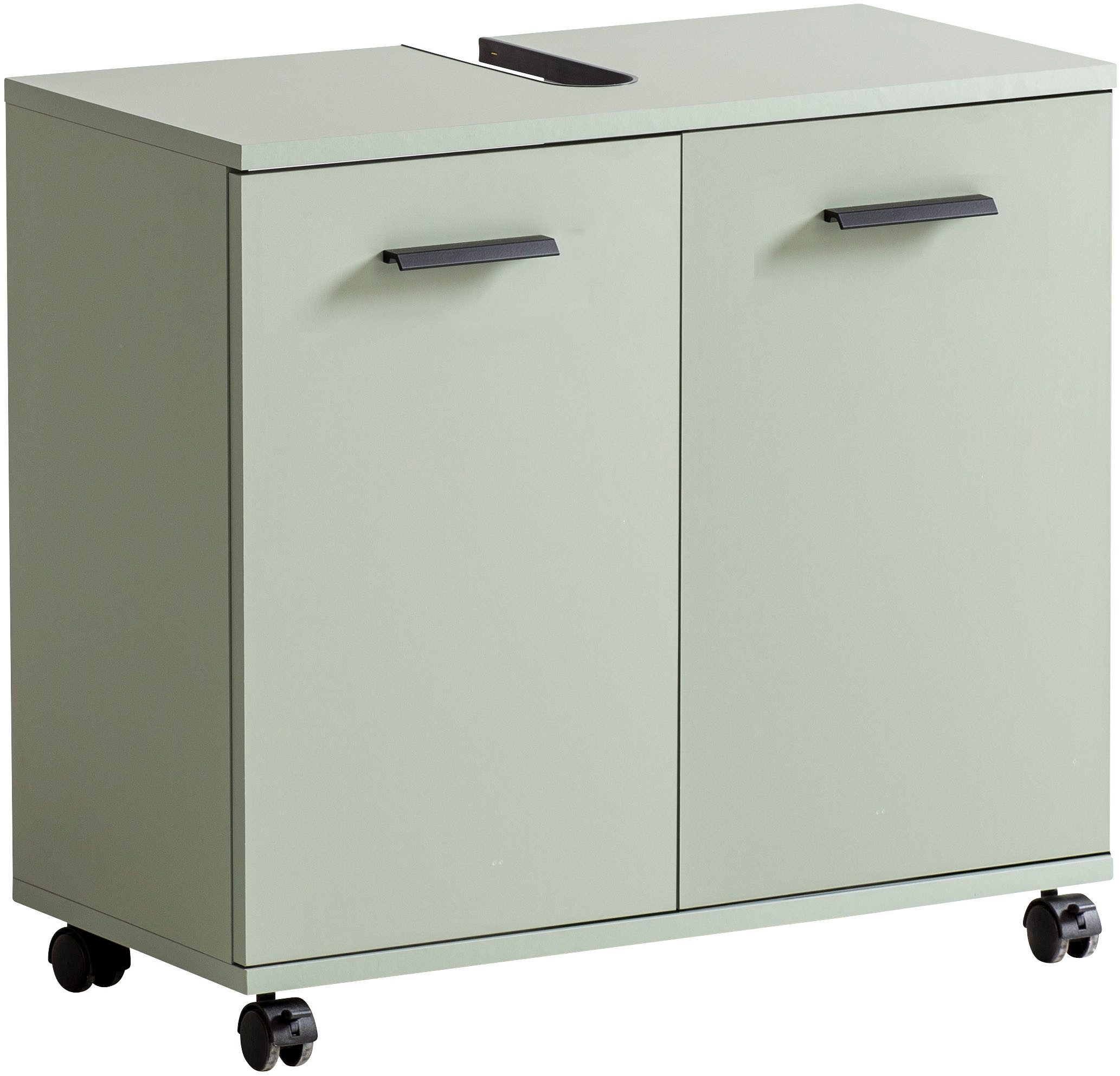 welltime Wastafelonderkast Palermo, breedte 59 cm Metalen beslag, sifonaansluiting onderkasten groen