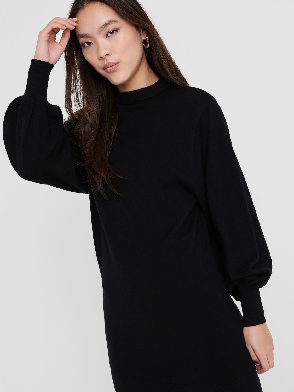 Only Gebreide jurk ONLLABELLE LIFE L/S DRESS KNT NOOS