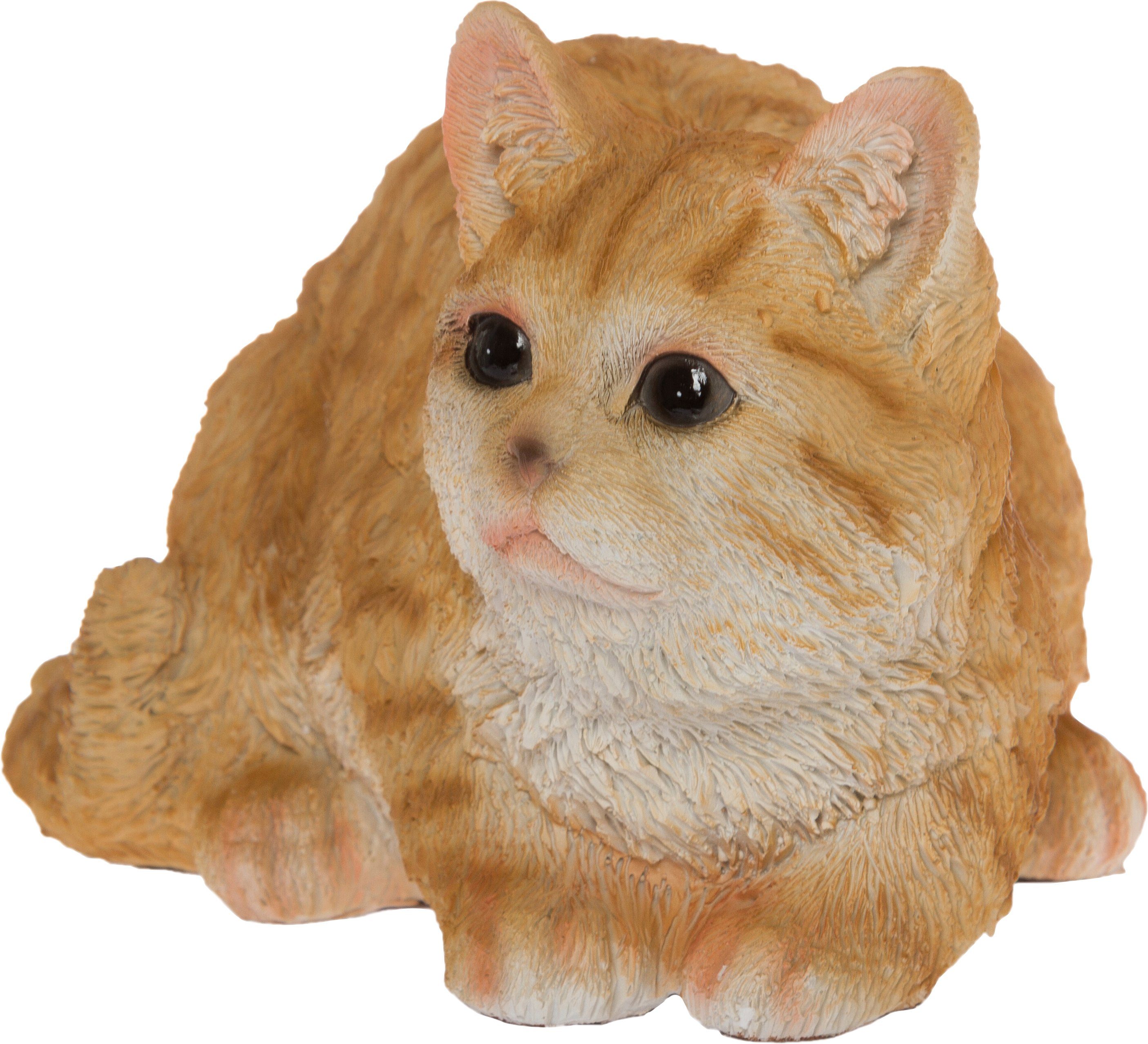 Myflair Möbel & Accessoires Decoratief figuur Kat geel/wit gestreept, woonkamer