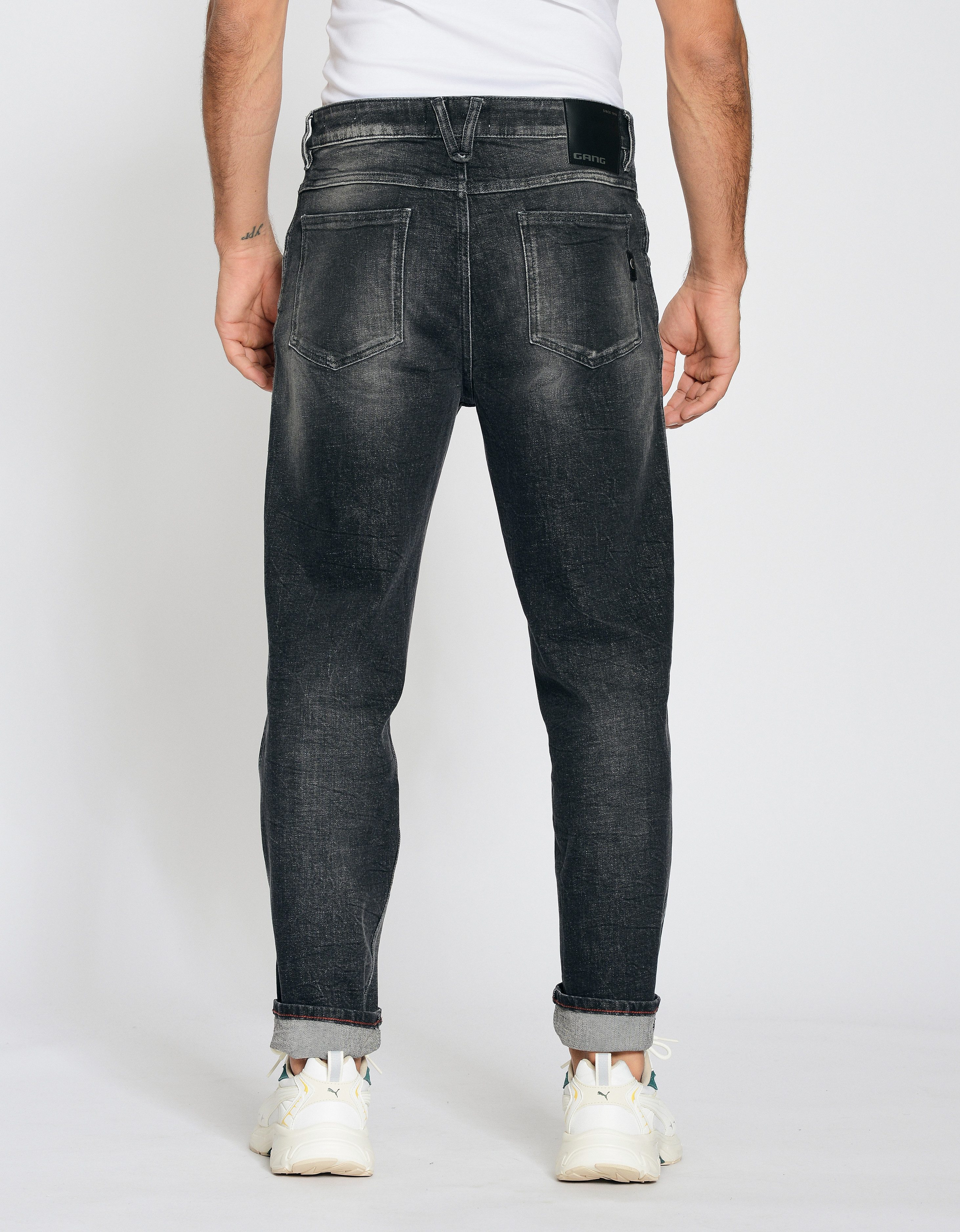 GANG Stretch jeans 94MARCO in relaxte 5-pocket stijl met dubbele riemlus