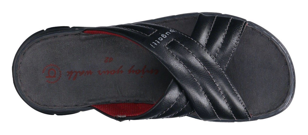 Bugatti Slippers met een logo-opschrift