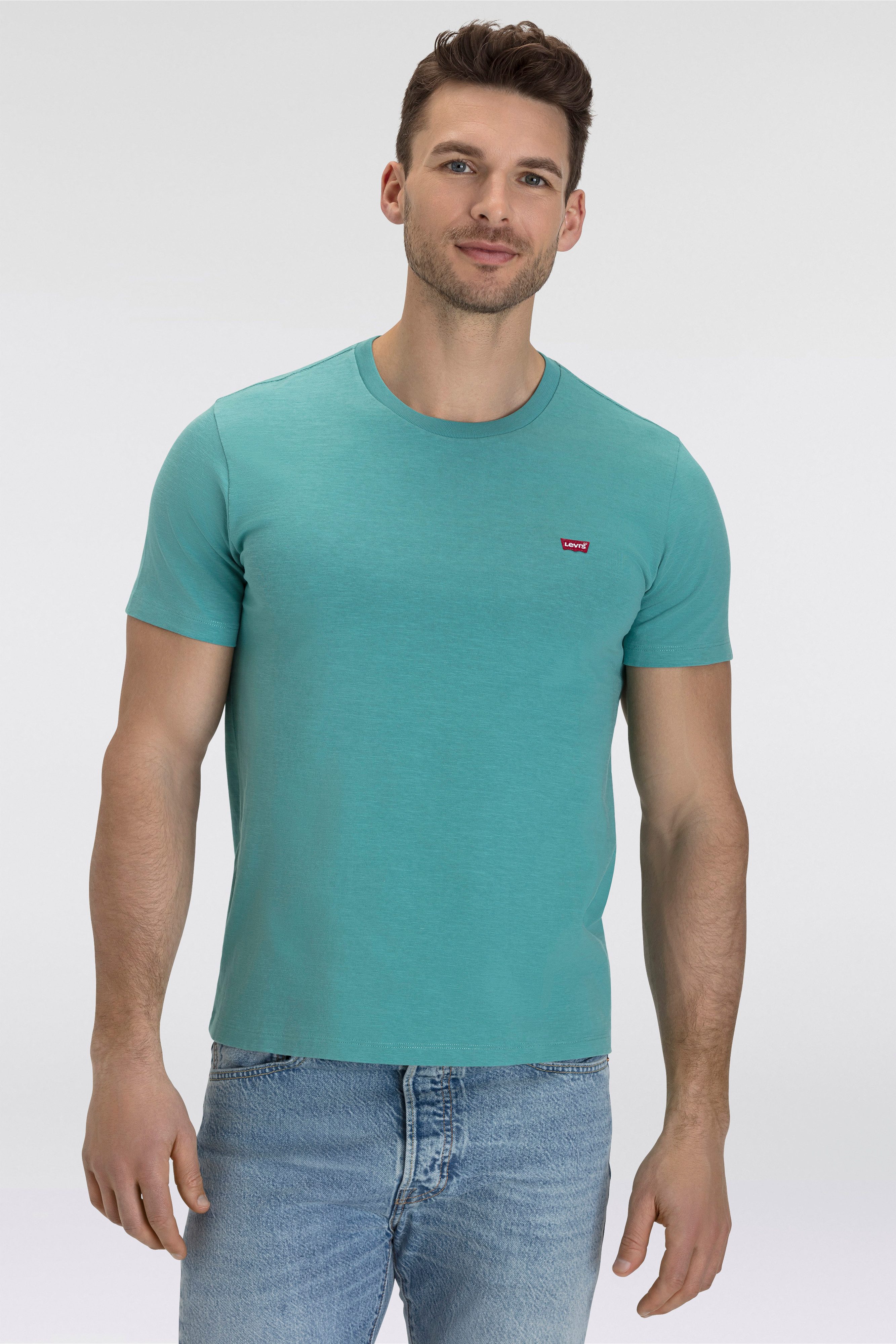 Levi's T-shirt ORIGINAL HM TEE heren t-shirts maat M blauw