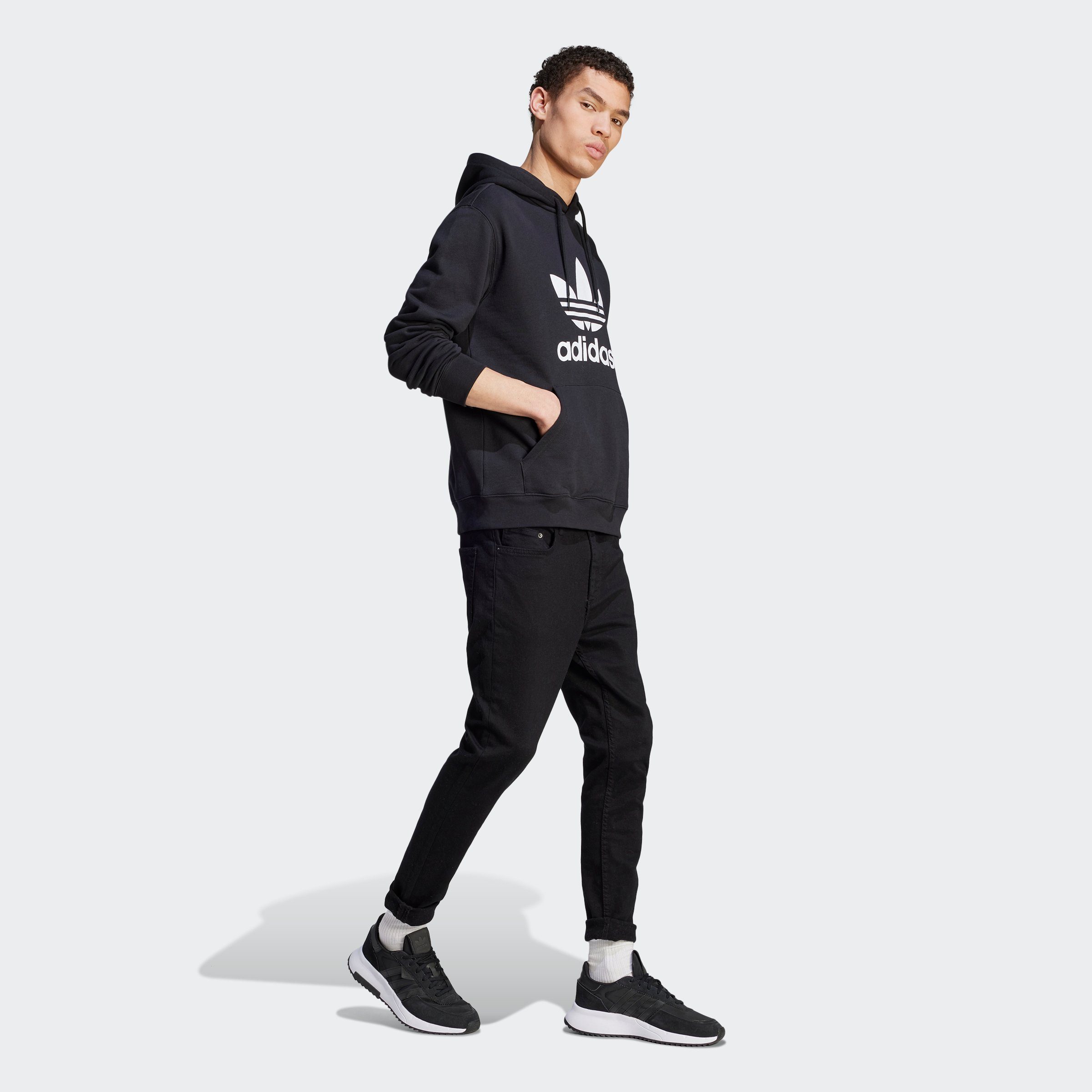adidas Originals Hoodie TREFOIL HOODY Hoodie, sweatshirt met grote logo-opdruk