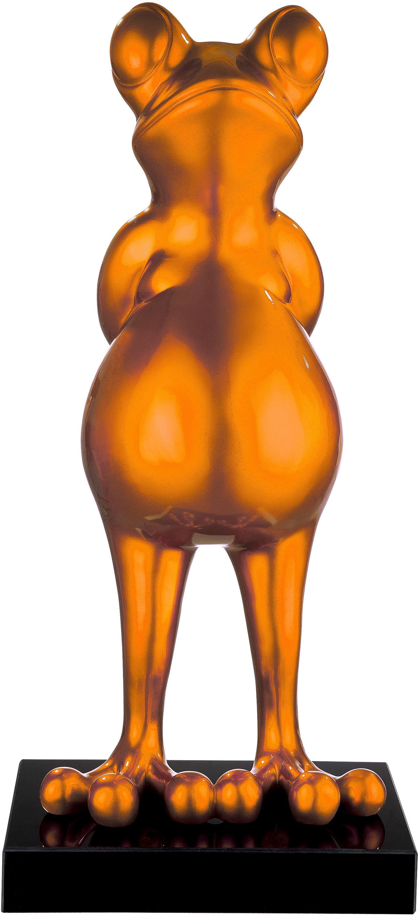 Casablanca by Gilde Dierfiguur Skulptur Frosch orange (1 stuk)