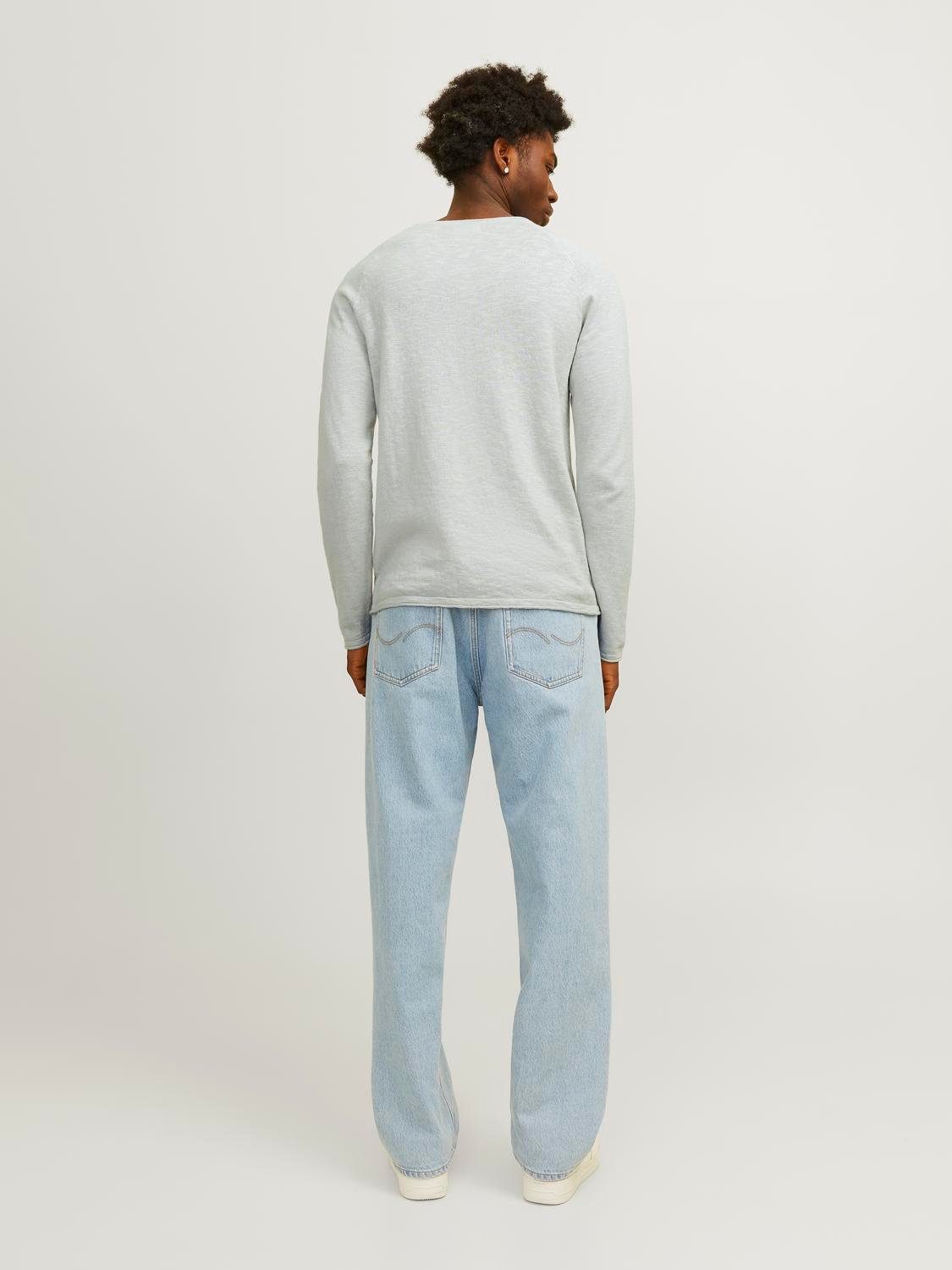 Jack & Jones Gebreide trui JJELINEN KNIT CREW NECK SN