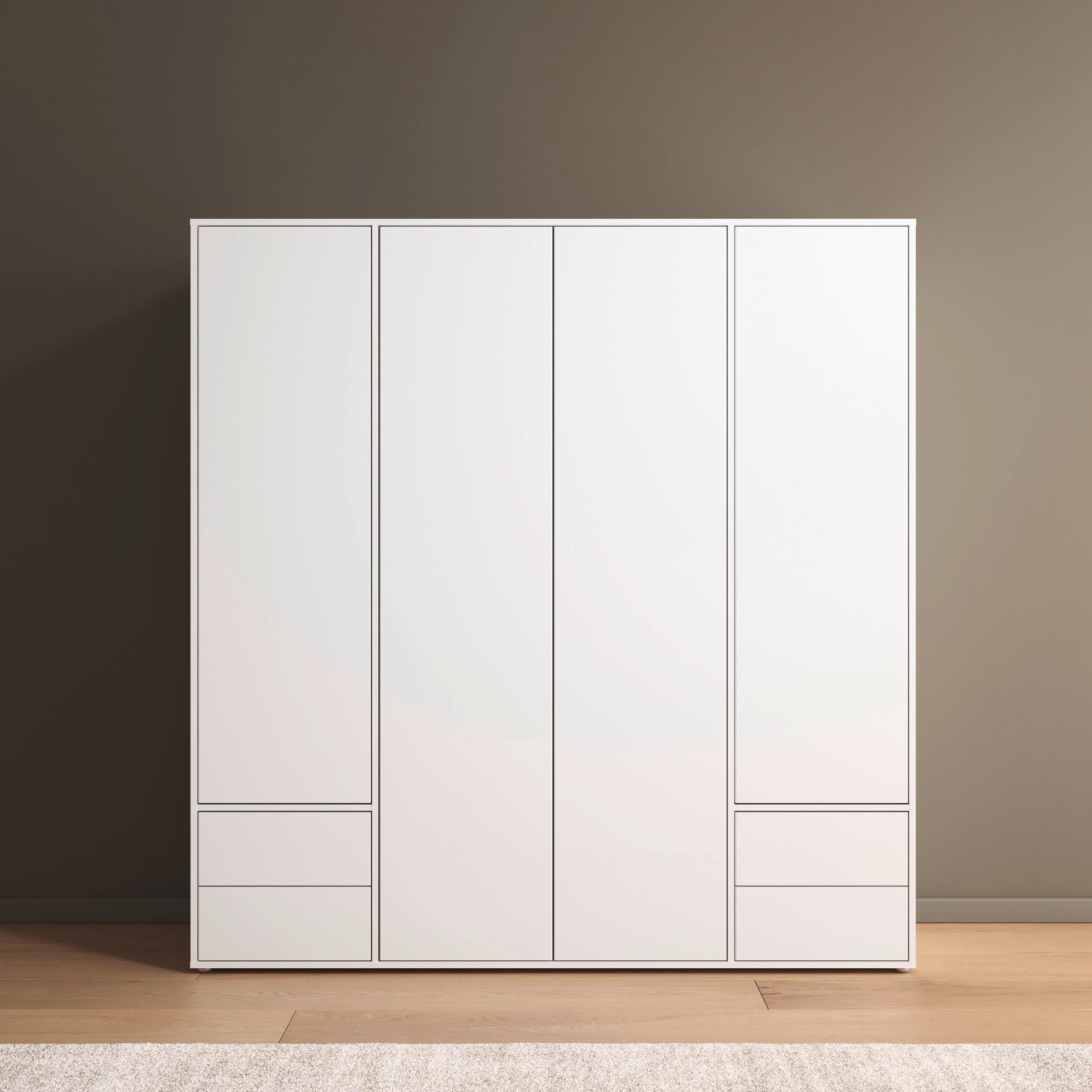 rauch Draaideurkast Kledingkast Kast Garderobe Wasmand NABILA veel Opbergruimte met 2 lades en push-to-open functie topseller made in germany