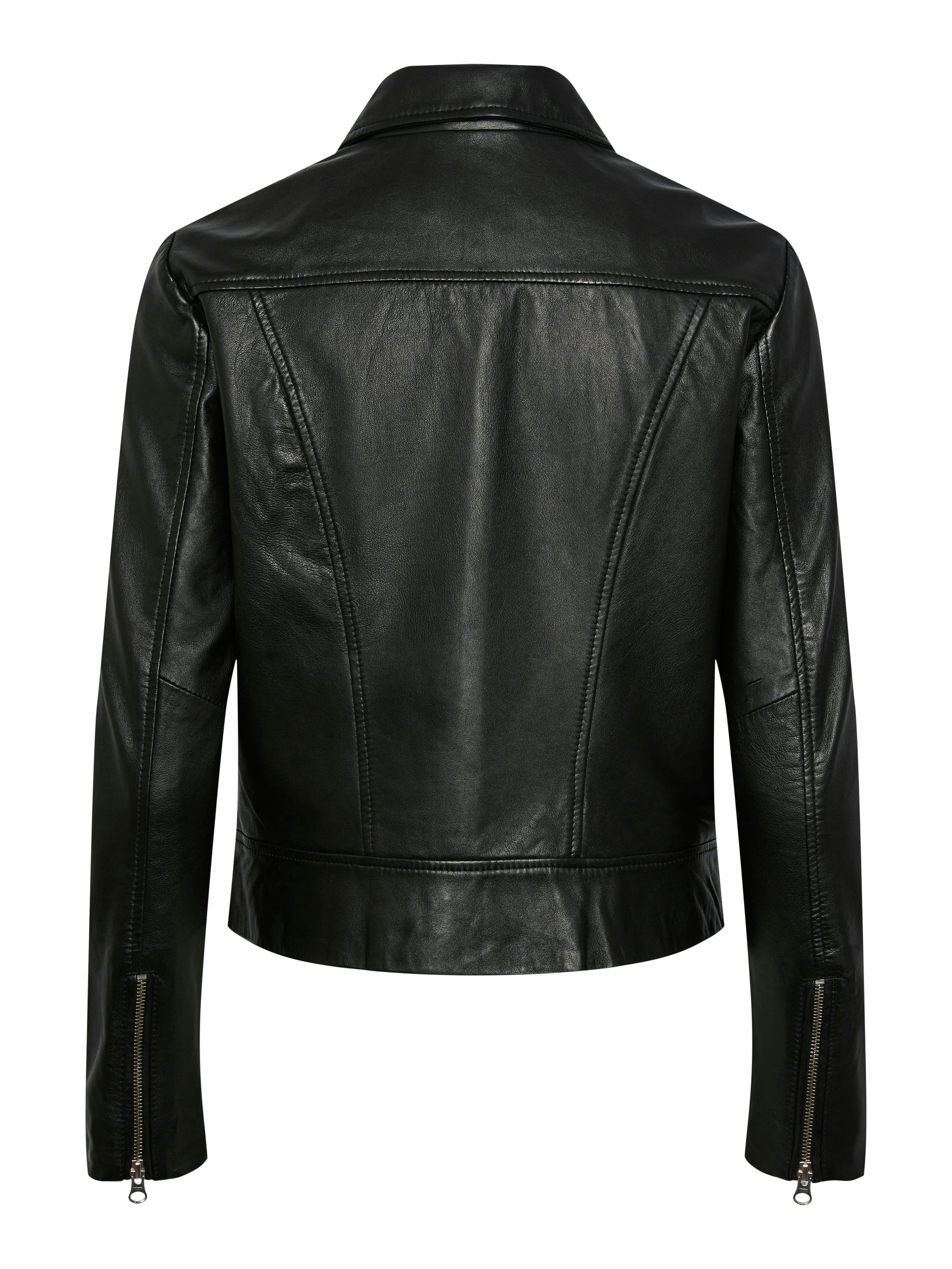 pieces Leren jack PCSUSSE LEATHER JACKET NOOS