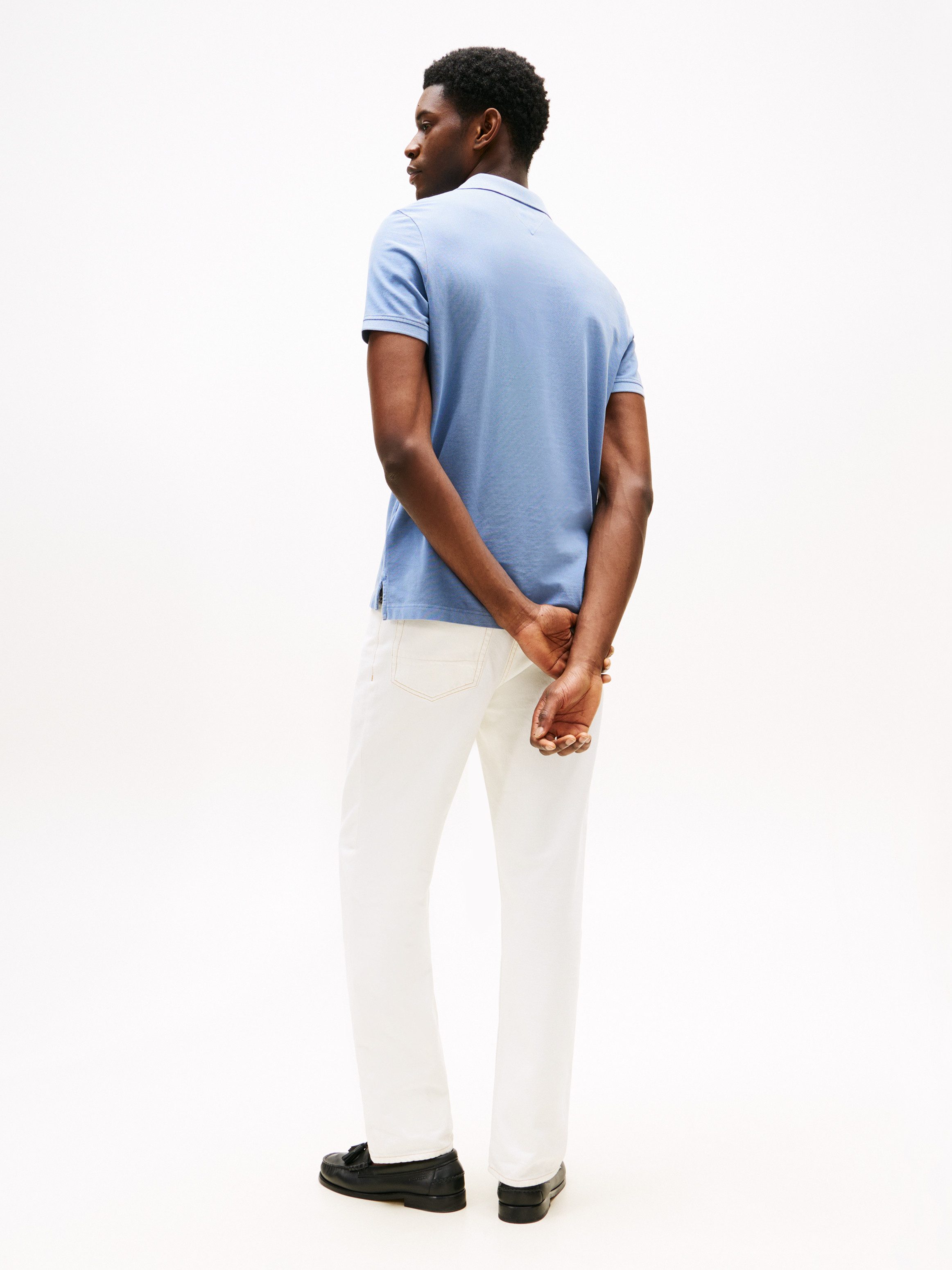 Tommy Hilfiger Poloshirt GARMENT DYE REG POLO licht gewassen uitstraling