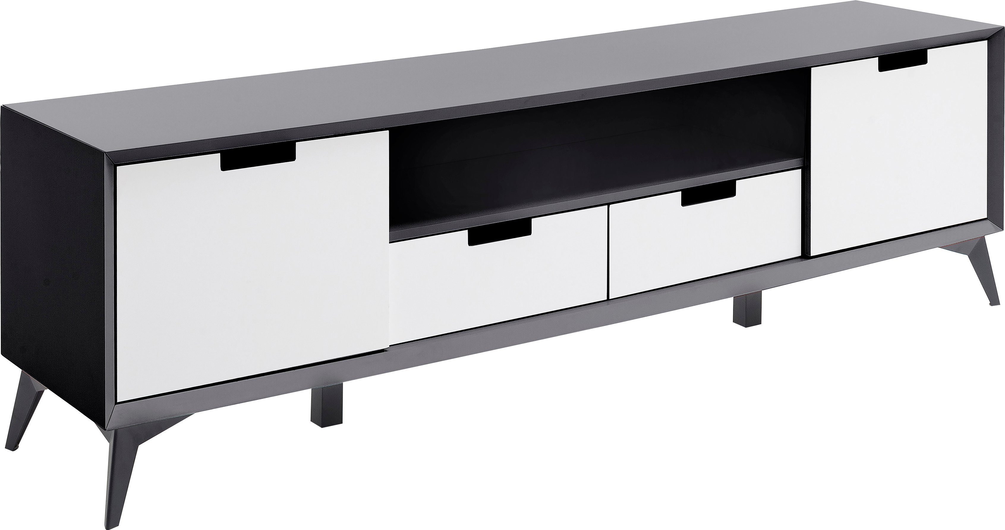 MCA furniture Tv-meubel Netanja Breedte ca. 180 cm lowboards grijs