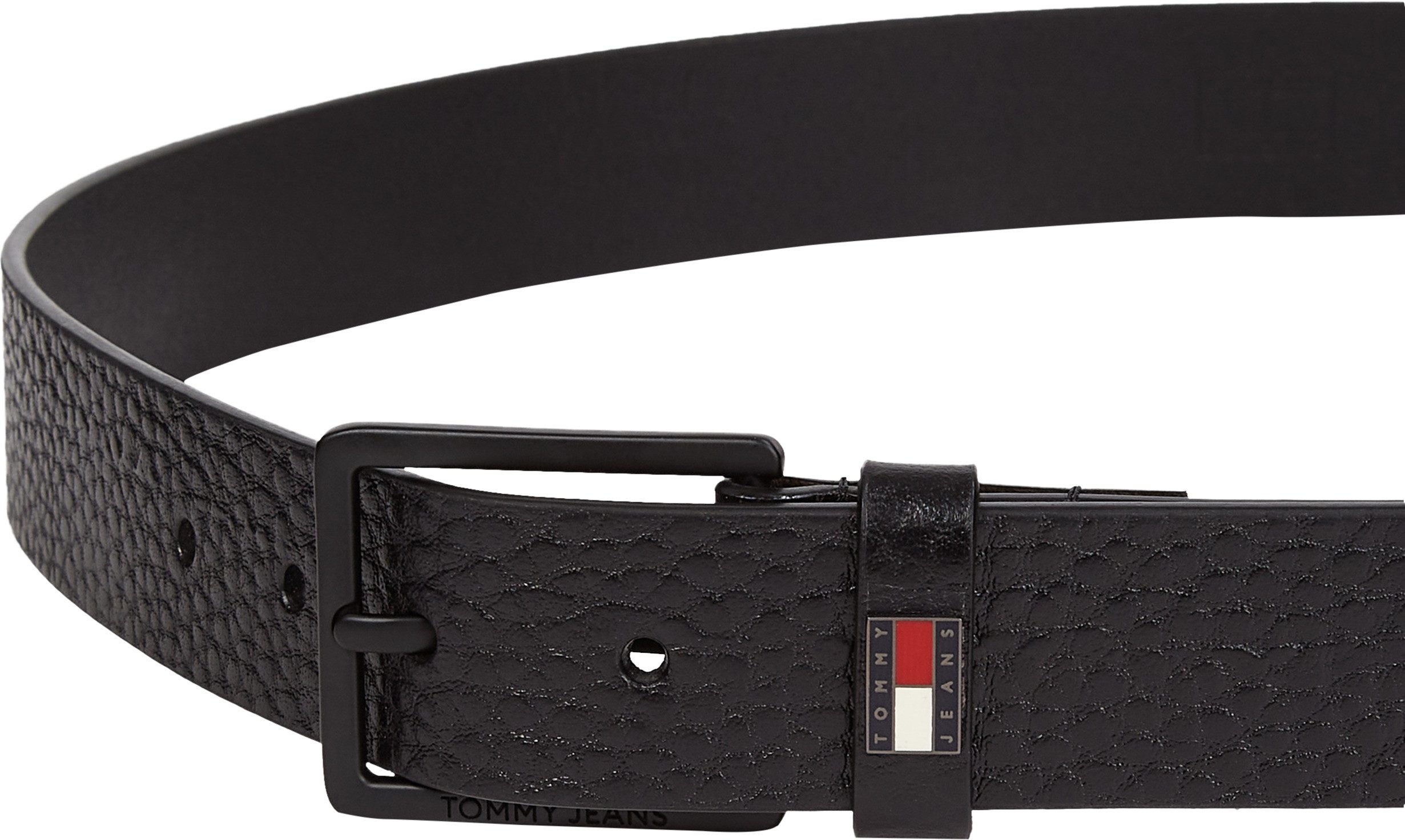 TOMMY JEANS Leren riem TJM ELEVATED FLAG LEATHER 3.5