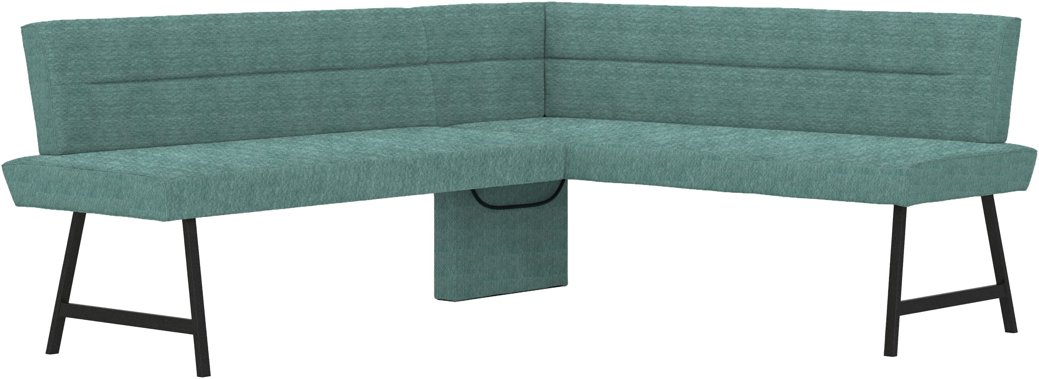 Home affaire Eethoek Sava Hoekbank met nosagvering in de zitting, massief eiken tafel (set, 4-delig)