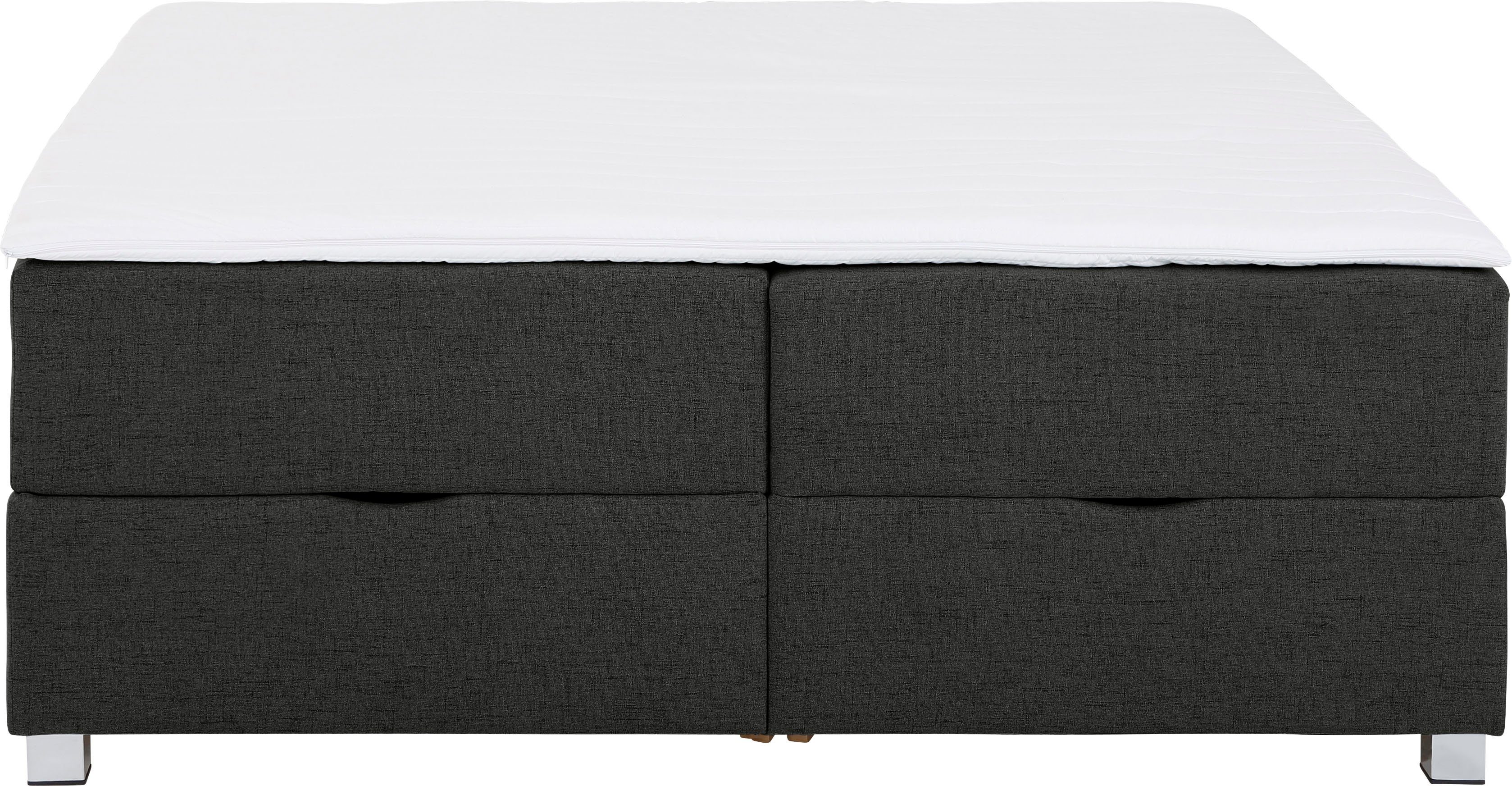 INOSIGN Boxspring Alexis zonder hoofdbord - ideaal voor ruimtes met schuine plafonds, in 4 breedten