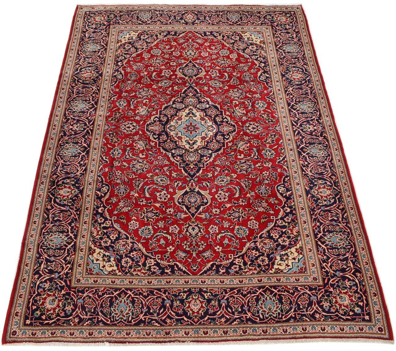morgenland Wollen kleed Keshan medaillon rosso 351 x 239 cm Handgeknoopt
