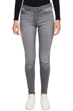 edc by esprit skinny fit jeans in basic 5-pocketsstijl grijs