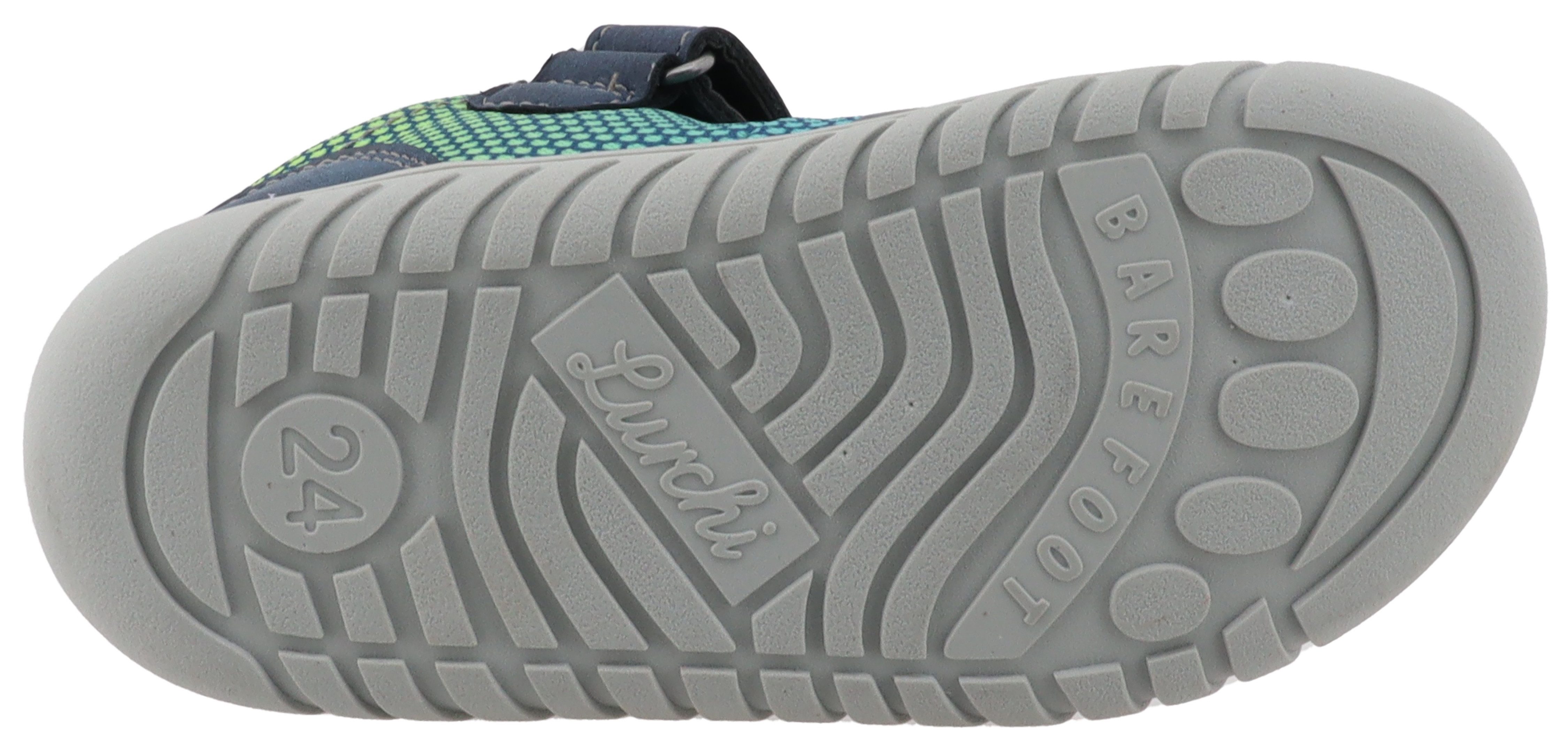 Lurchi Barefootschoenen Baran, Barefoot , slippers, met kleurverloop, maatsjabloon om te downloaden