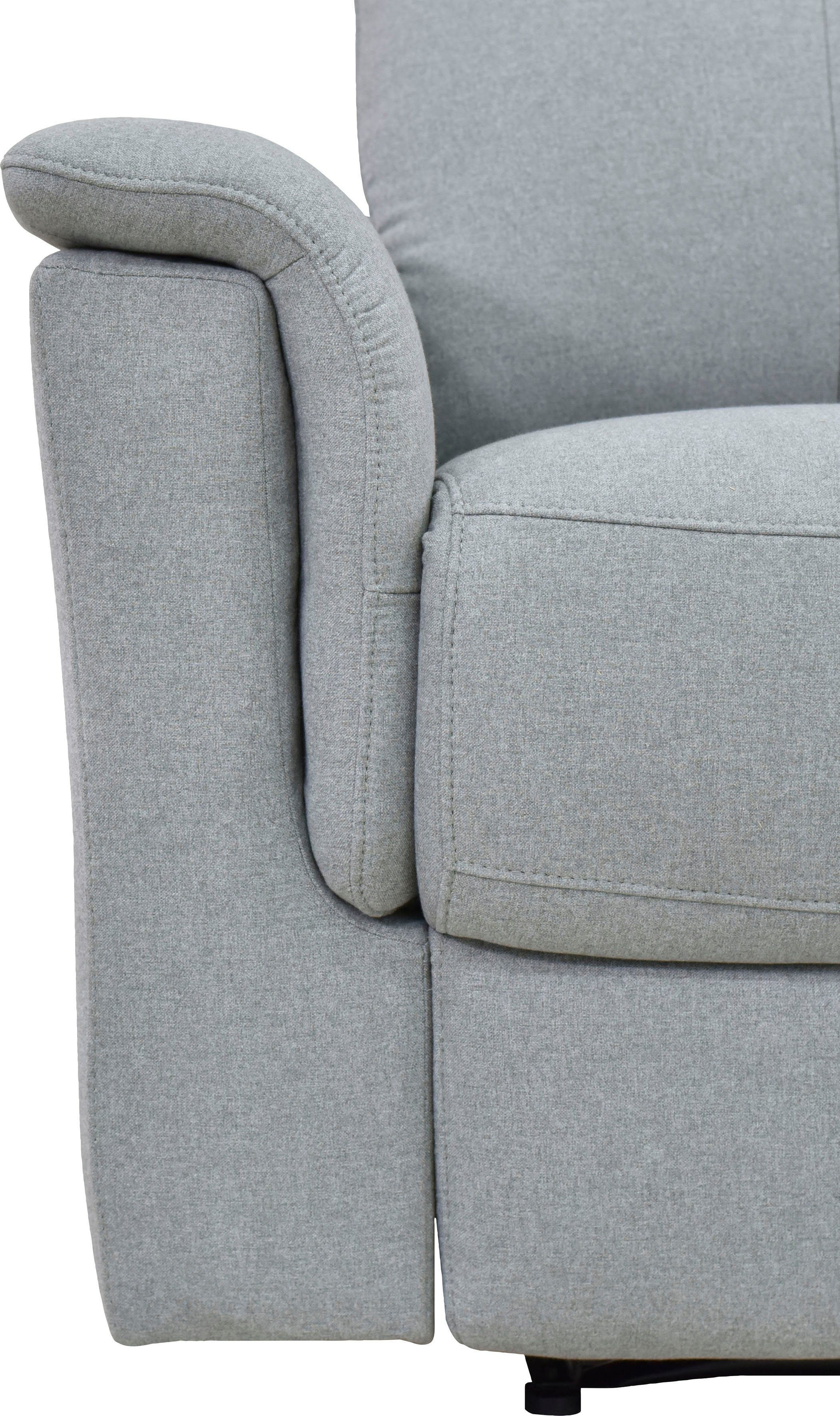 Home affaire 3-zitsbank Southbrook met handmatige en elektrische relaxfunctie