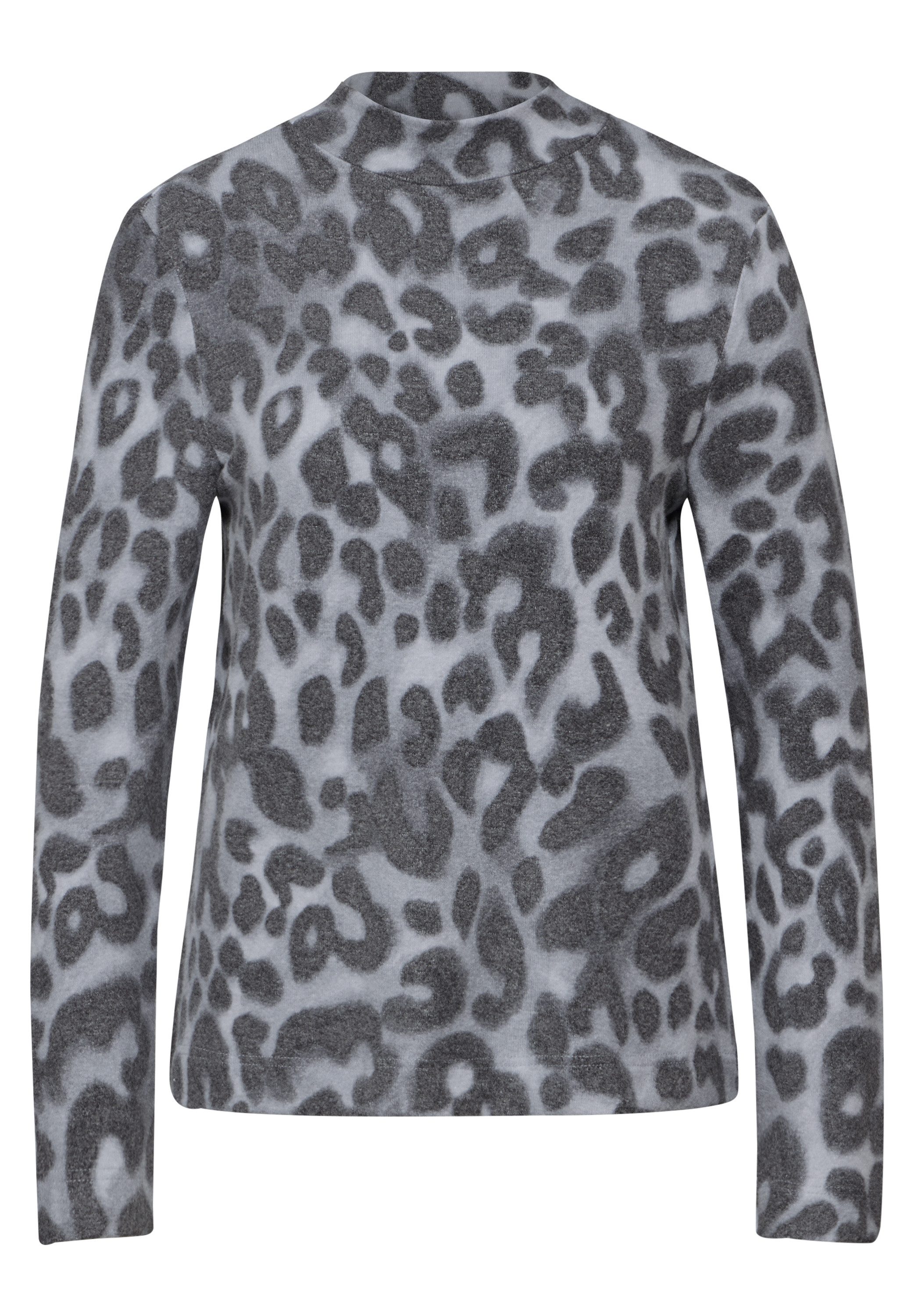 STREET ONE Shirt met lange mouwen met leopatroon