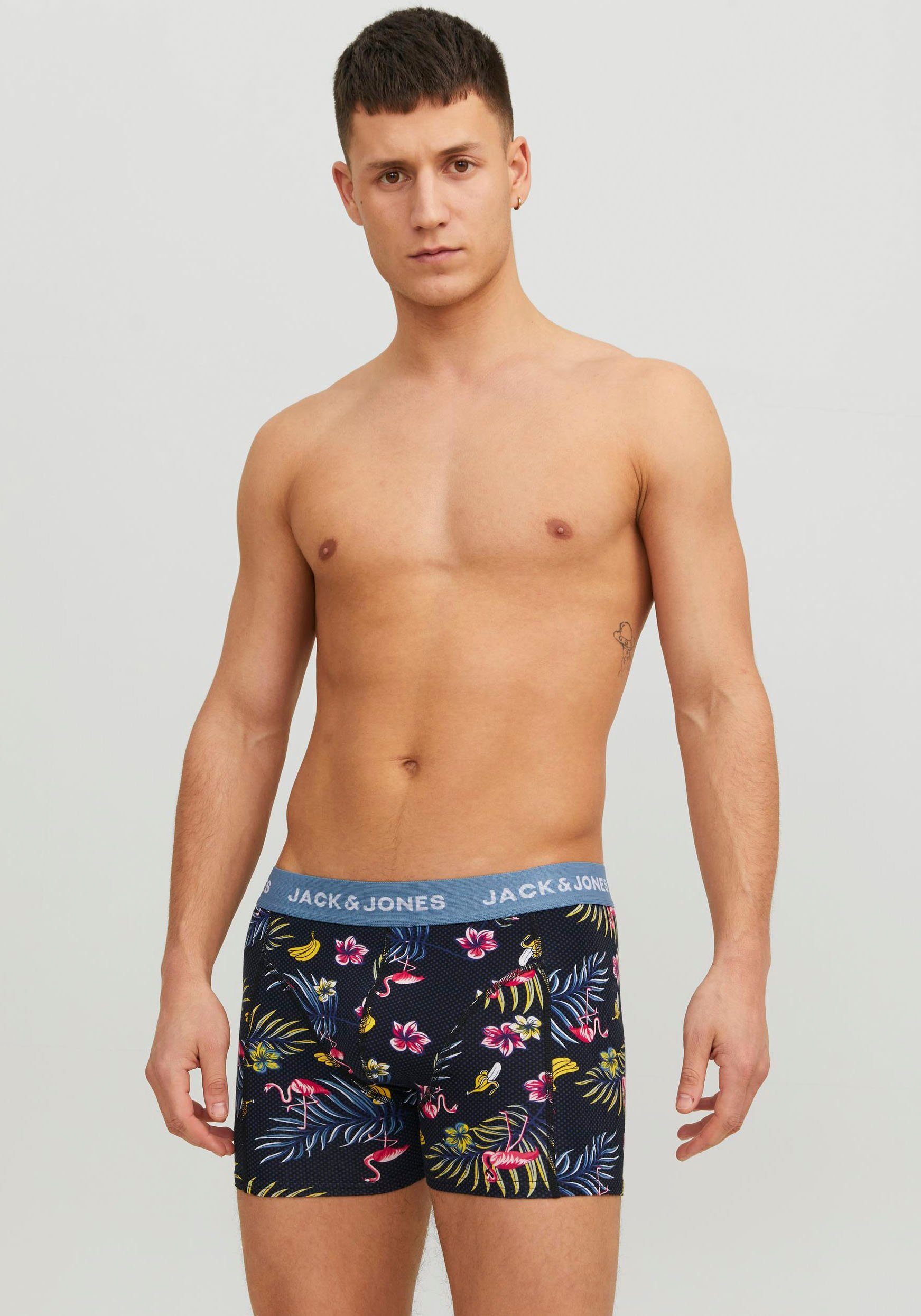 Jack & Jones Trunk JACFLOWER BIRD TRUNKS 3 PACK NOOS (set, 3 stuks)