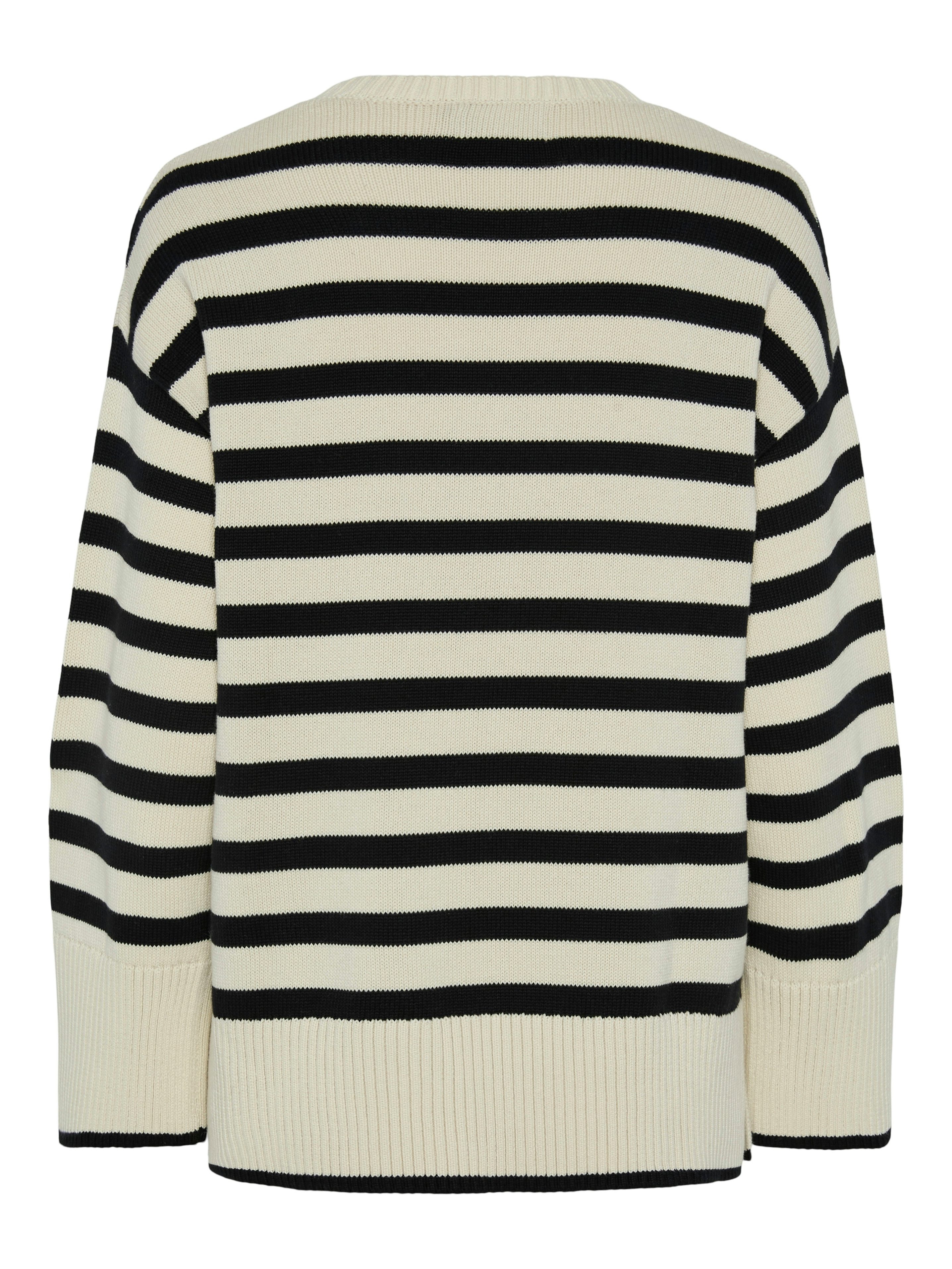 pieces Trui met ronde hals PCAVA LS O-NECK SLIT KNIT NOOS