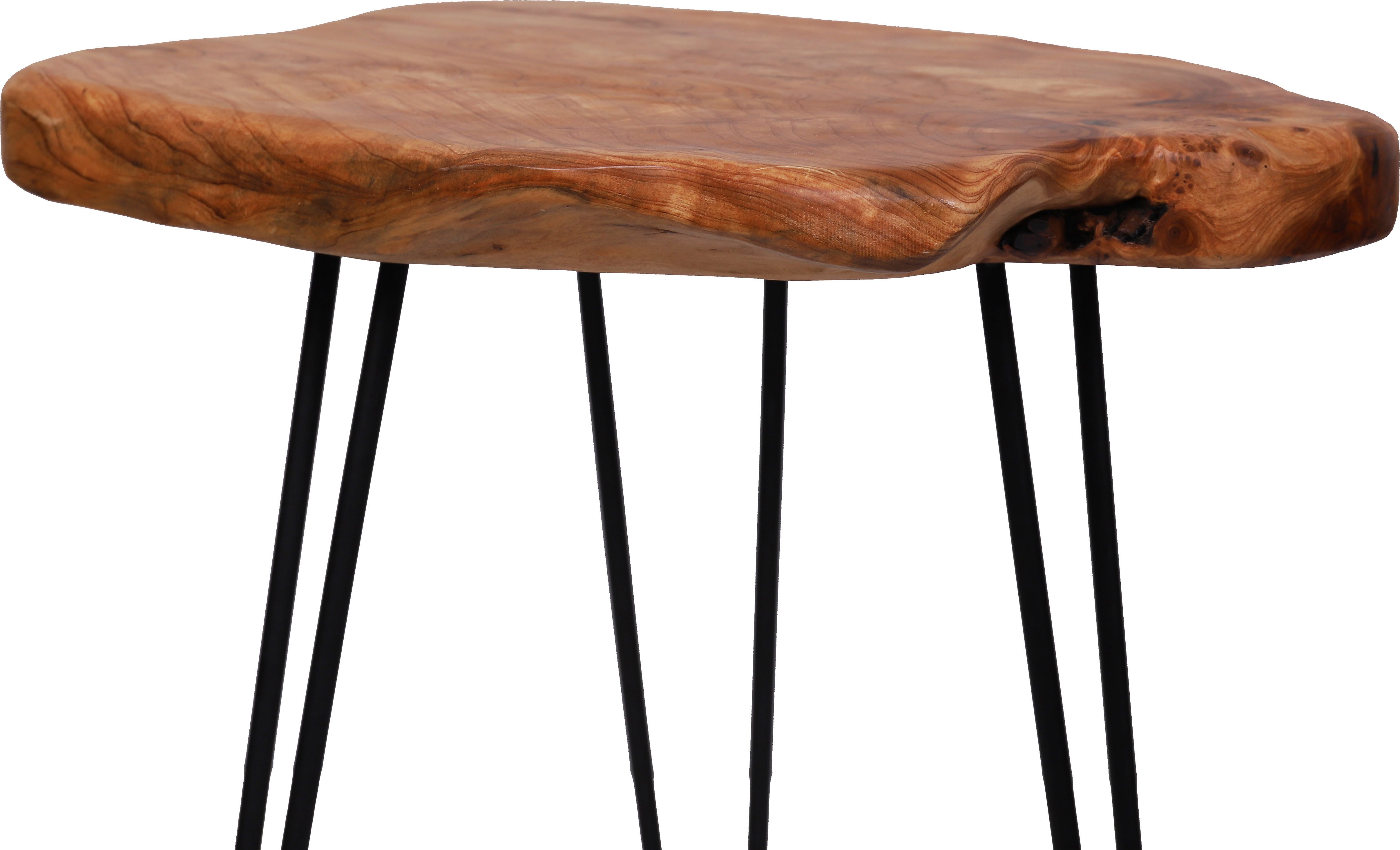 Kayoom Bijzettafel Woody 110, natuurlijke bijzettafel, tafelblad van hout (1 stuk)