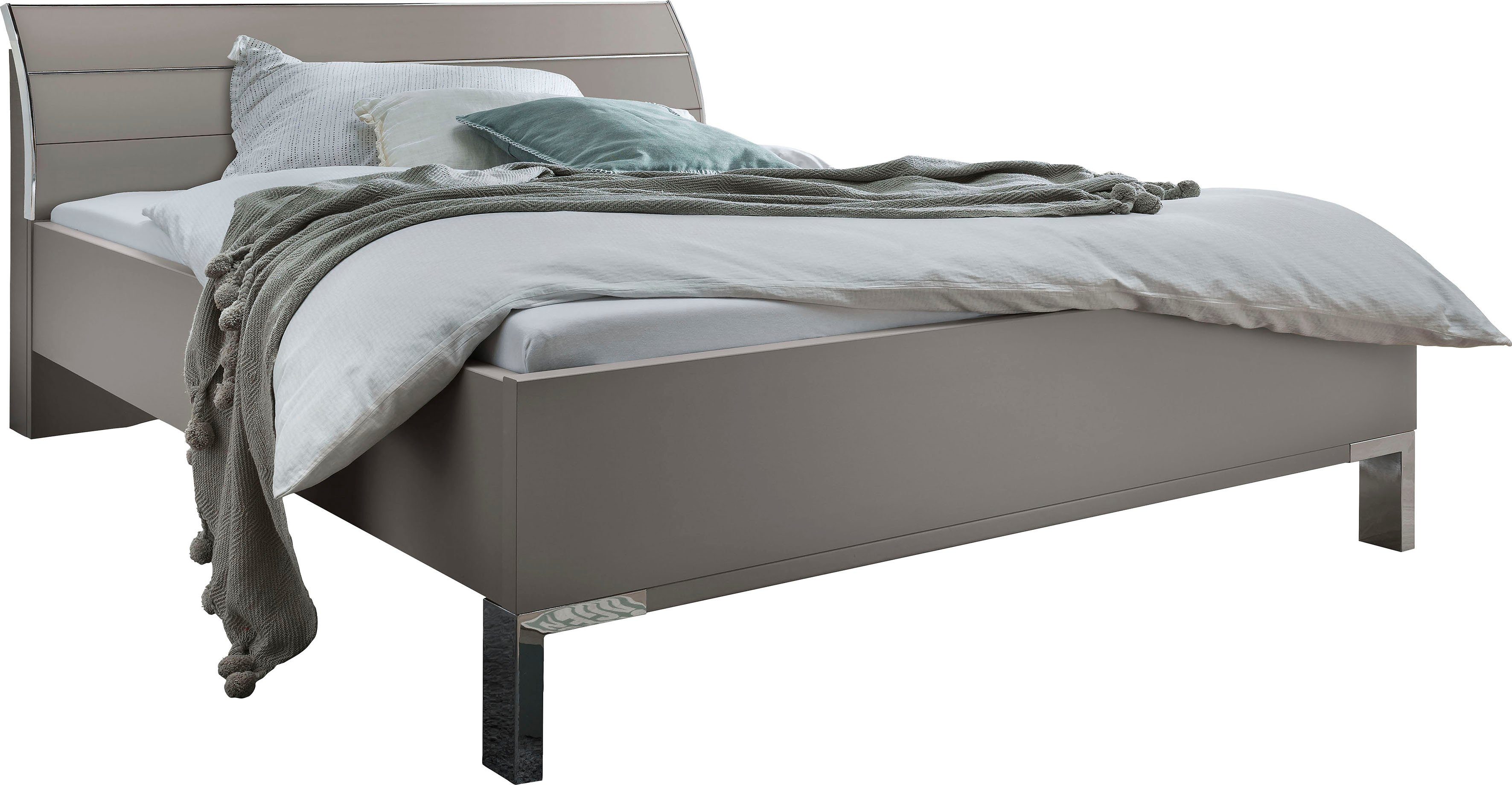 WIEMANN Futonbed Monaco, 4-voudig in hoogte verstelbaar met stijlvol houten hoofdbord, made in germany