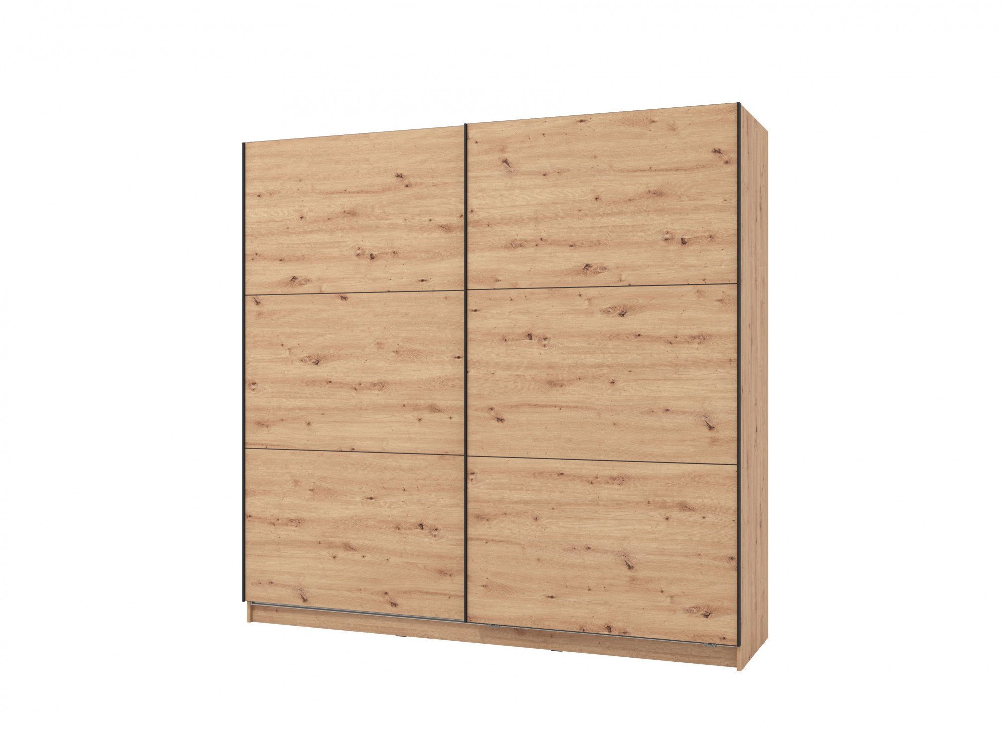 INOSIGN Zweefdeurkast Sierra klassieke kledingkast linnenkast 179 of 217 cm breed met volledige binnenindeling, fsc®-gecertificeerd houtmateriaal