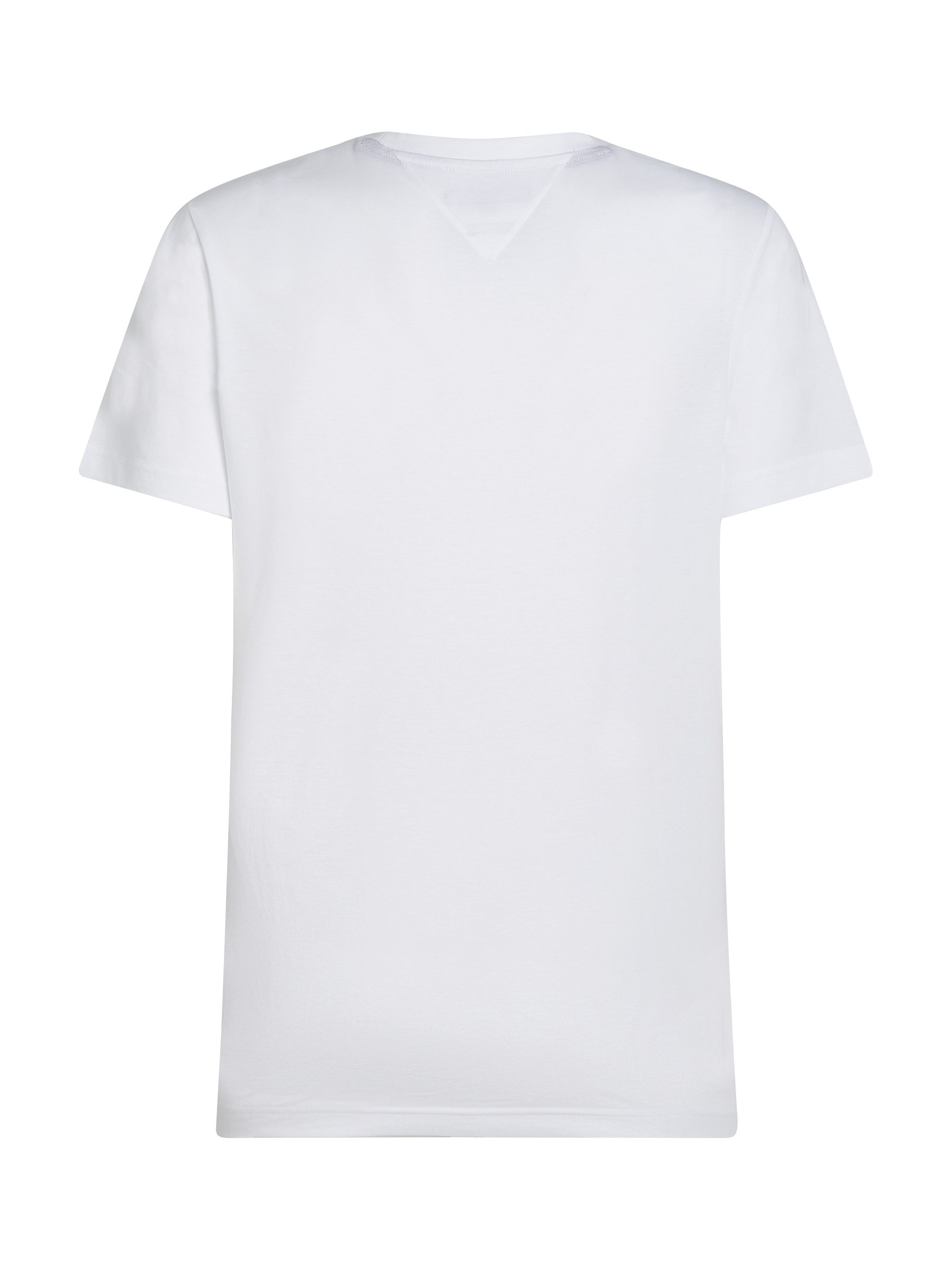 Tommy Hilfiger Shirt met korte mouwen FLAG BOX TEE Met een ronde hals