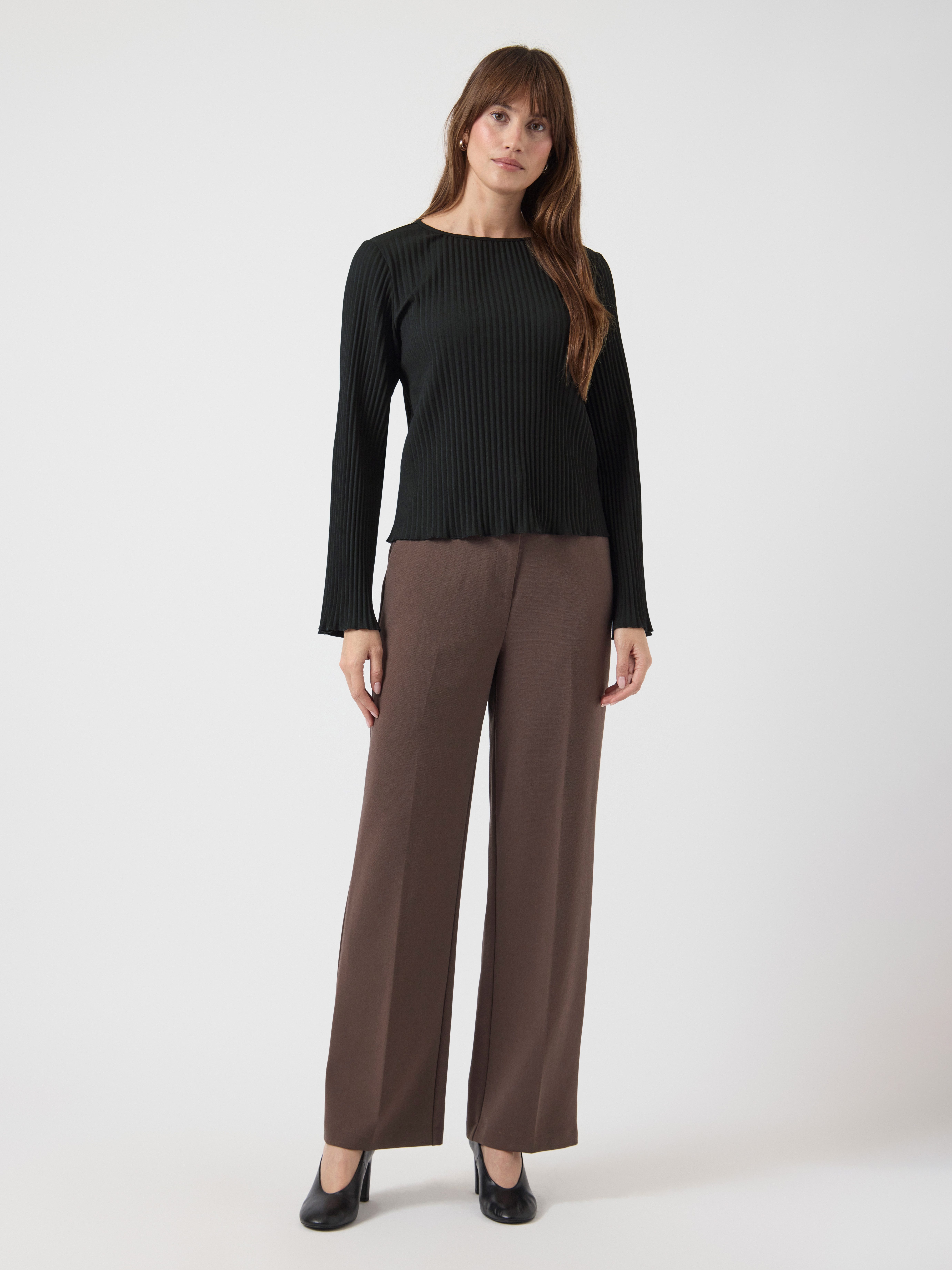 Y.A.S Plisséshirt YASALISA LS TOP S. NOOS