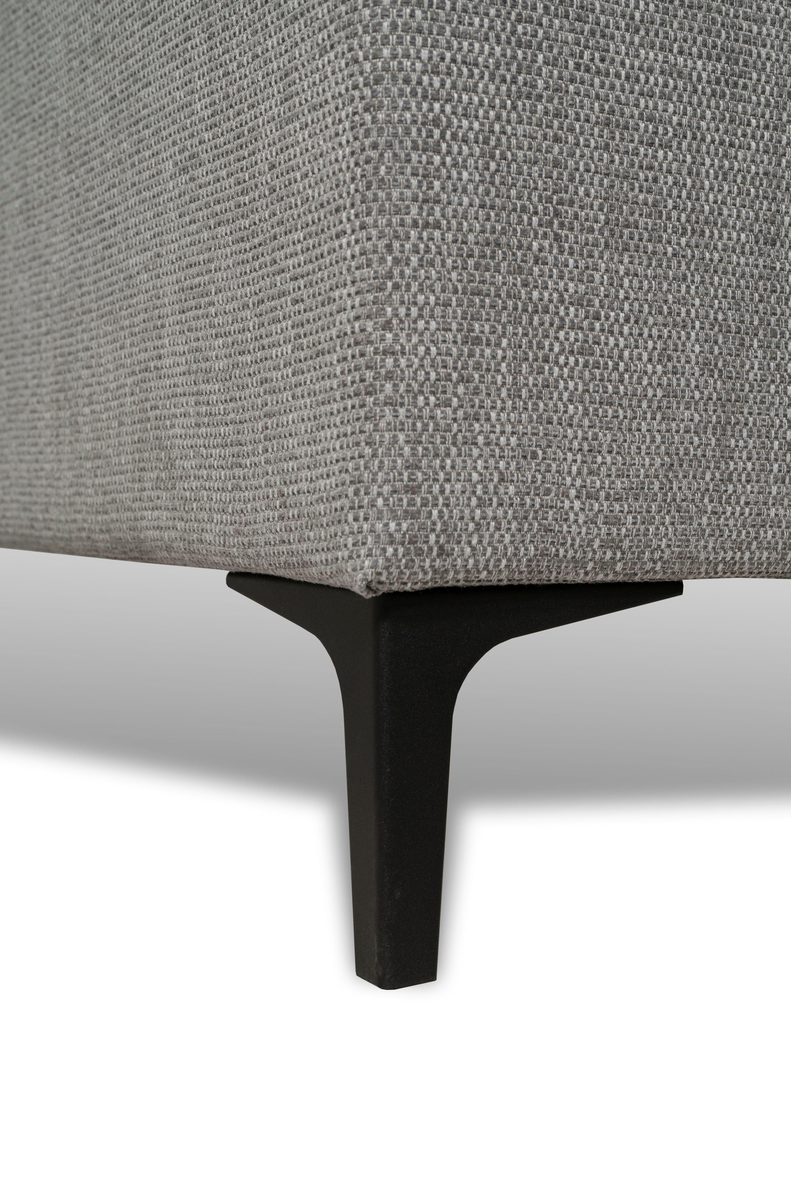 Places of Style 2-zitsbank Compact bank Oland, structuur, platweefsel, luxe microvezel, bouclé