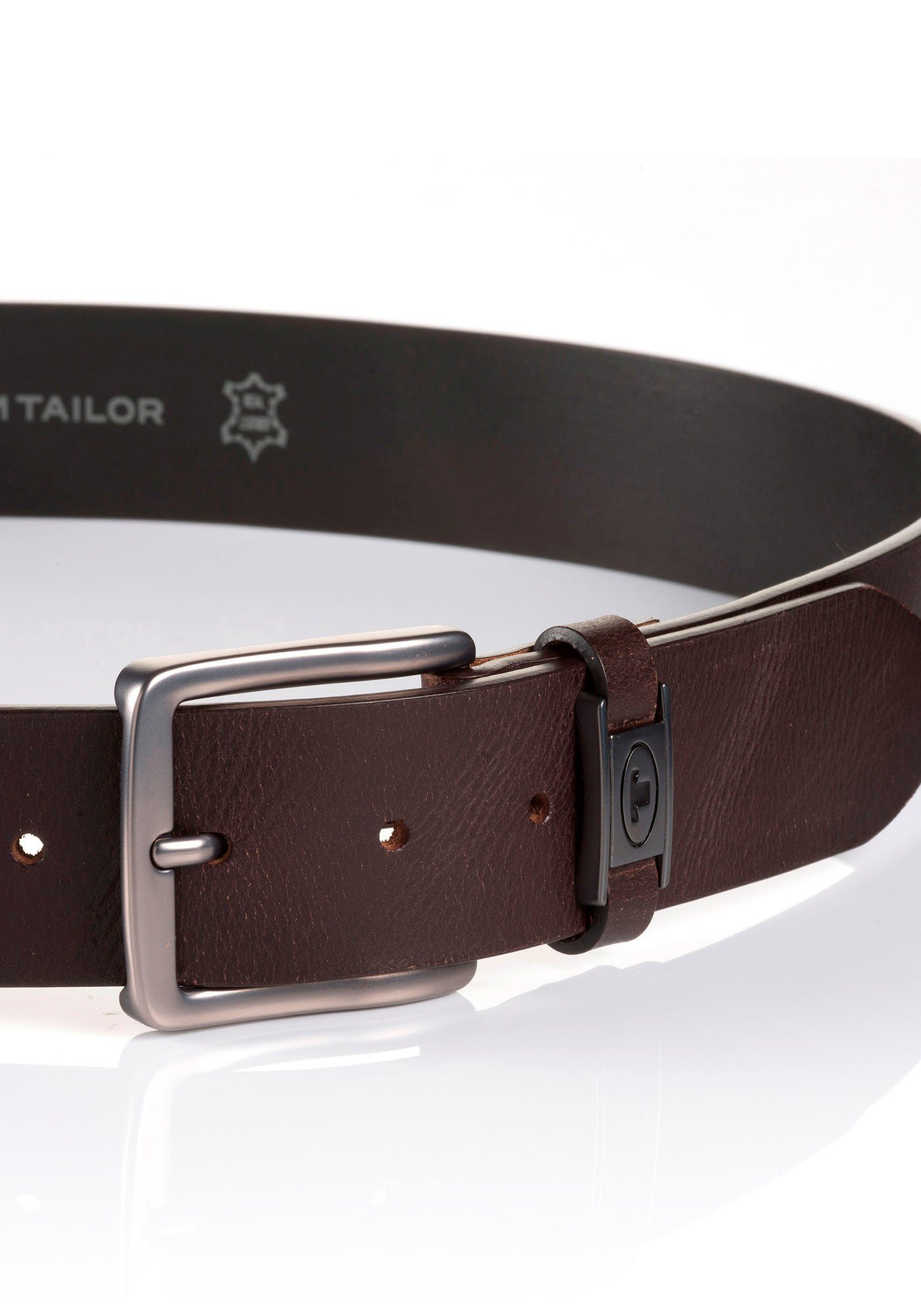Tom Tailor Leren riem TTJULIAN 4 cm brede herenriem, ideaal voor jeans, tot maat 120