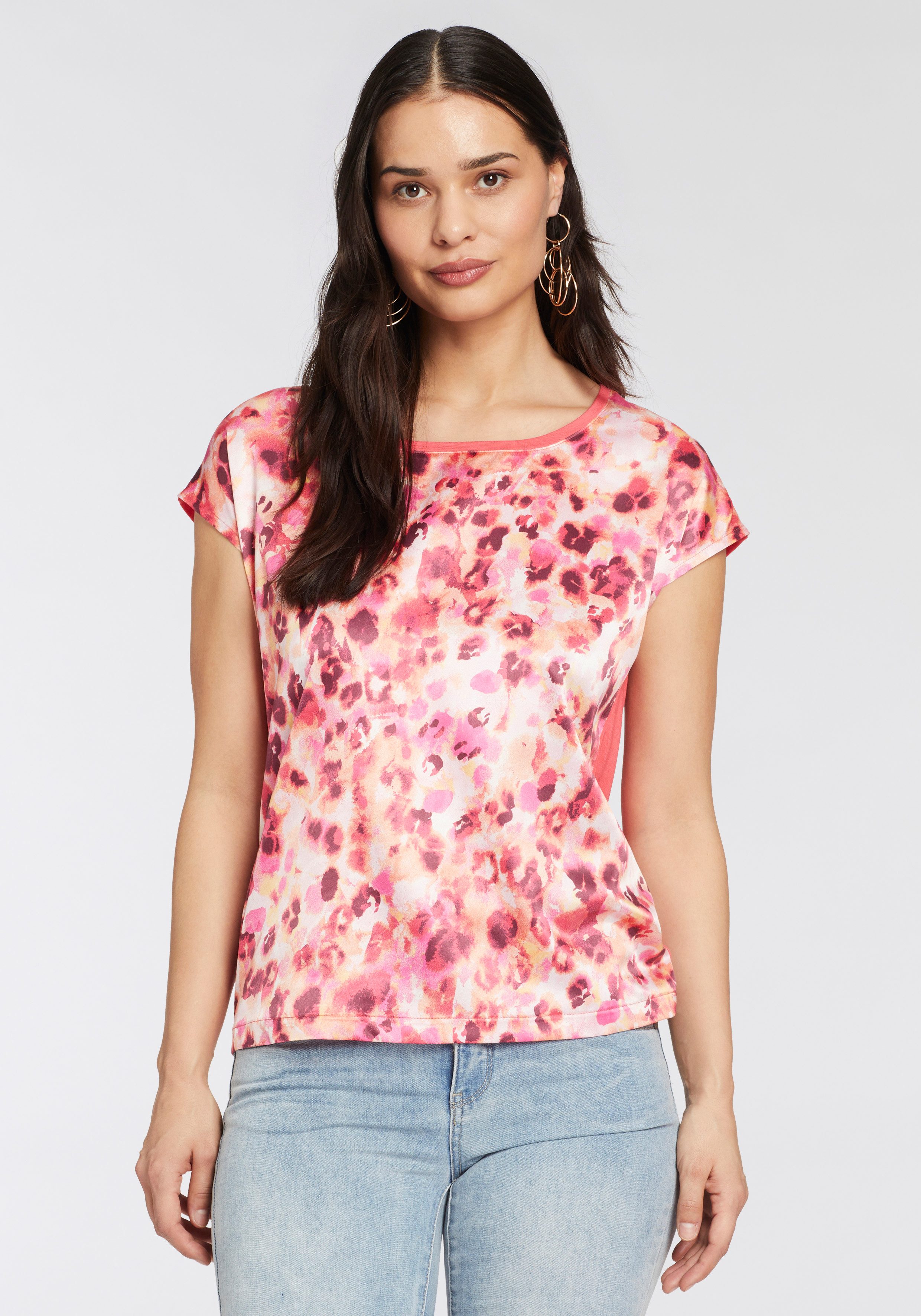 Laura Scott Shirtblouse van glanzend satijn