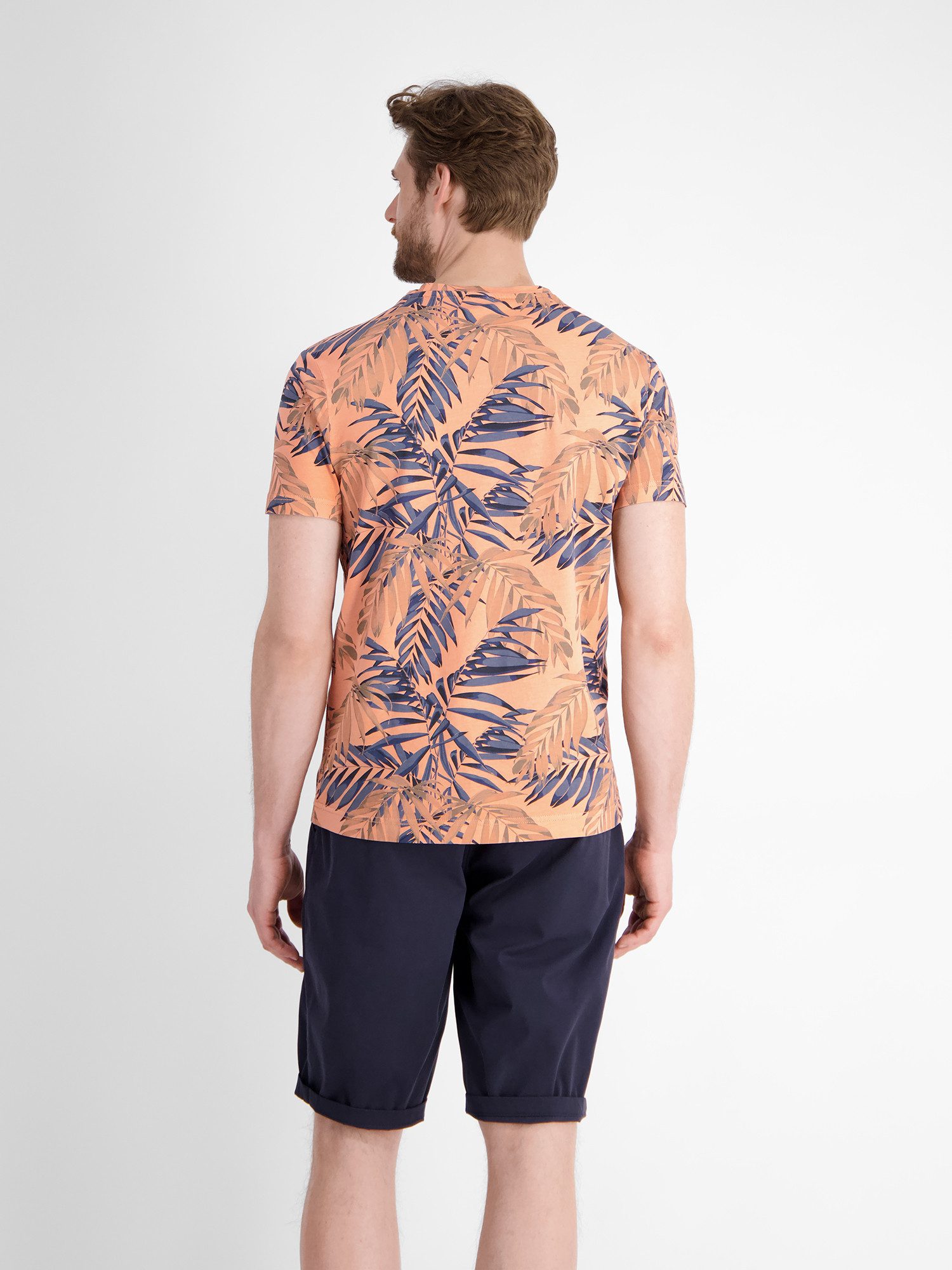 Lerros T-shirt LERROS heren T-shirt, zomers bloemig bedrukt