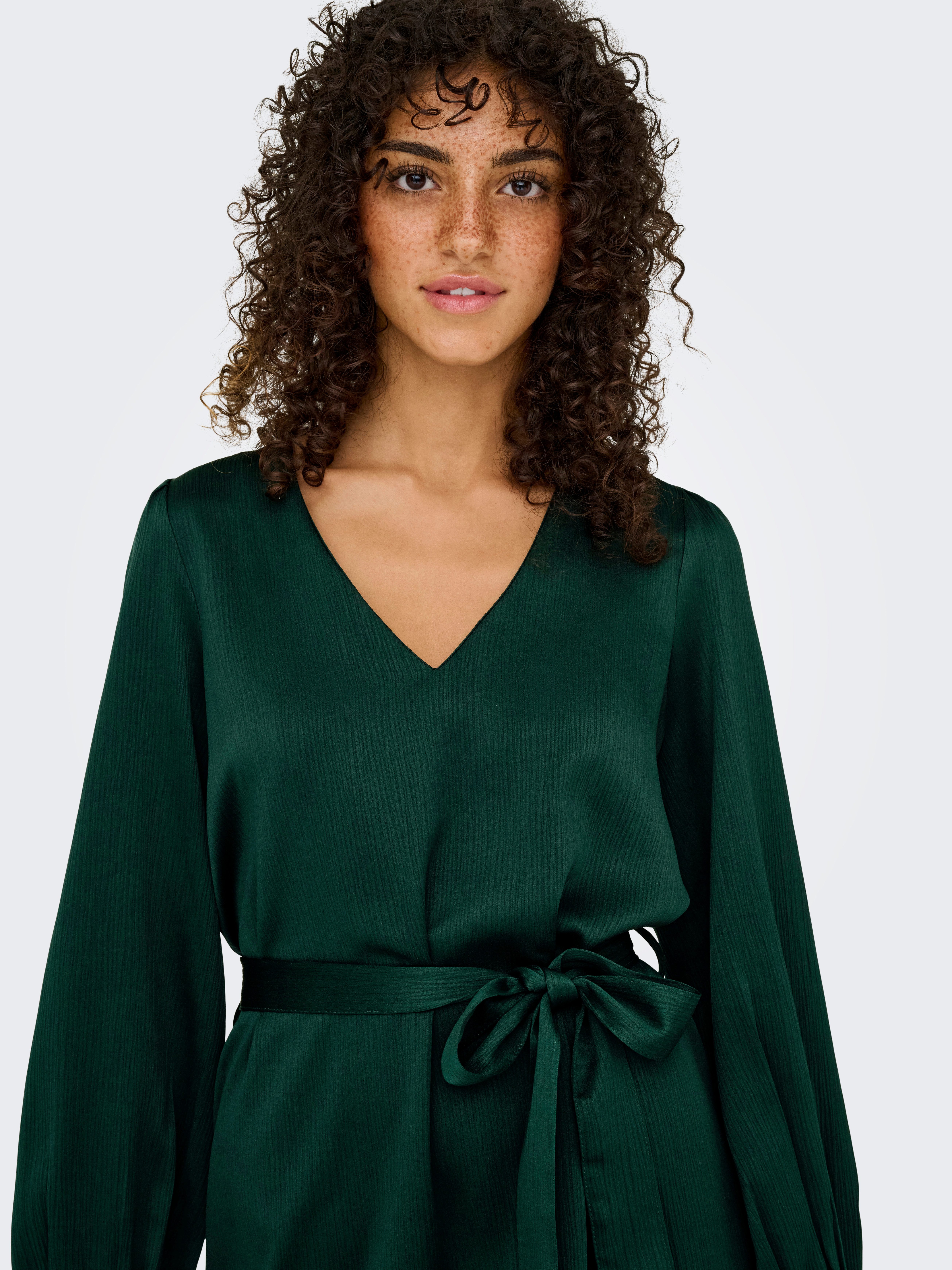 Only Tuniekjurk ONLNEW ALENA LIFE L/S SHORT DRESS WVN