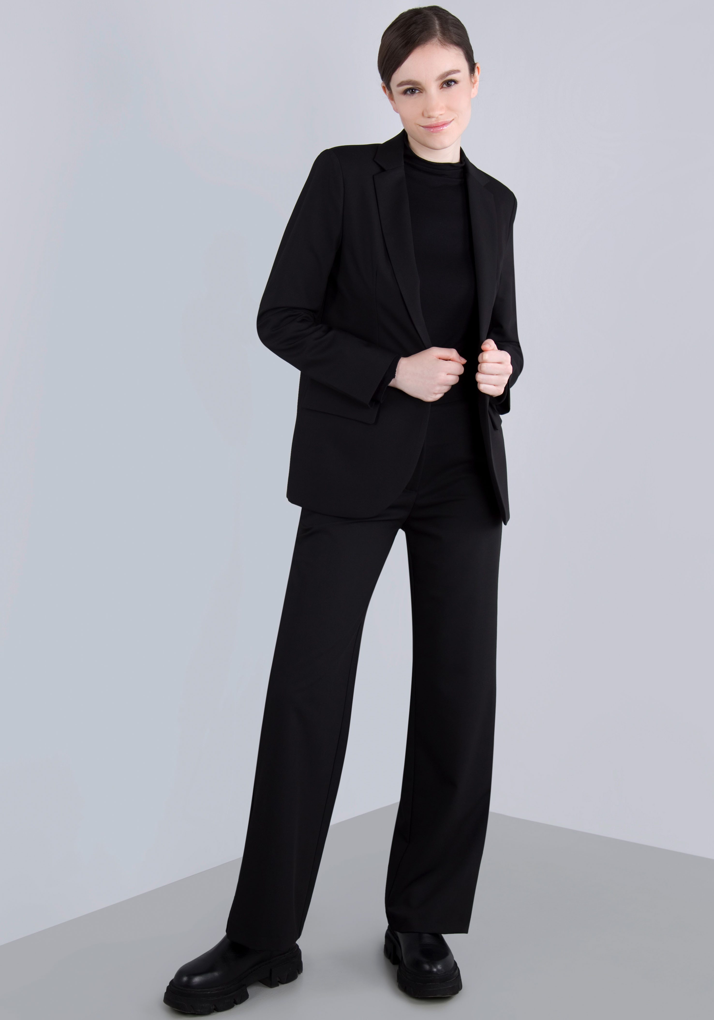 IMPERIAL Stoffen broek , casual wijde broek met elastische tailleband aan de achterkant