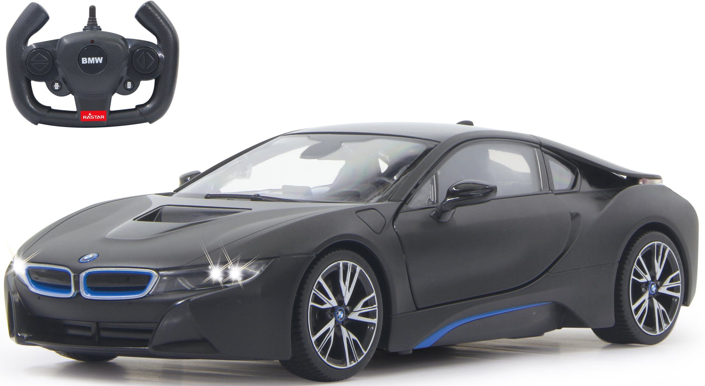 Jamara Radiografisch bestuurbare auto BMW i8 1:14 zwart