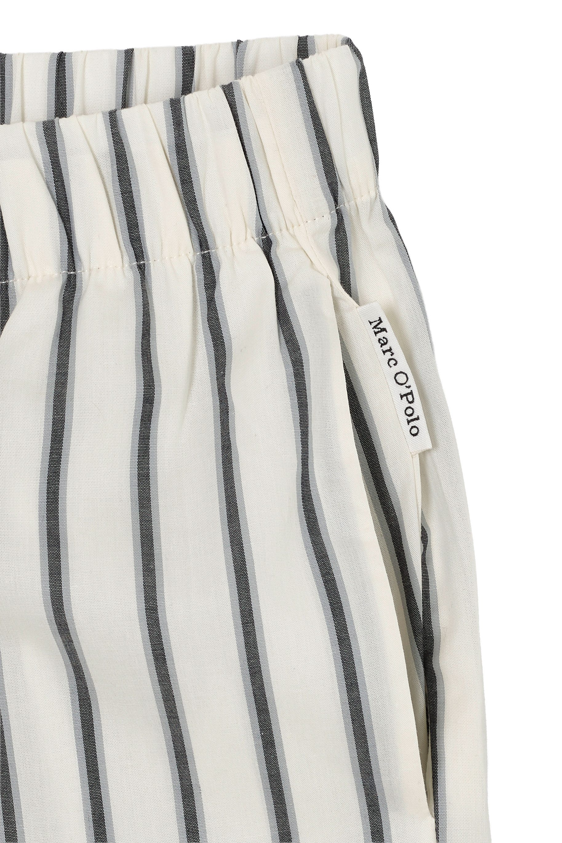 Marc O'Polo Loungebroek Mix & Match Poplin met brede, elastische band en rechte pijp