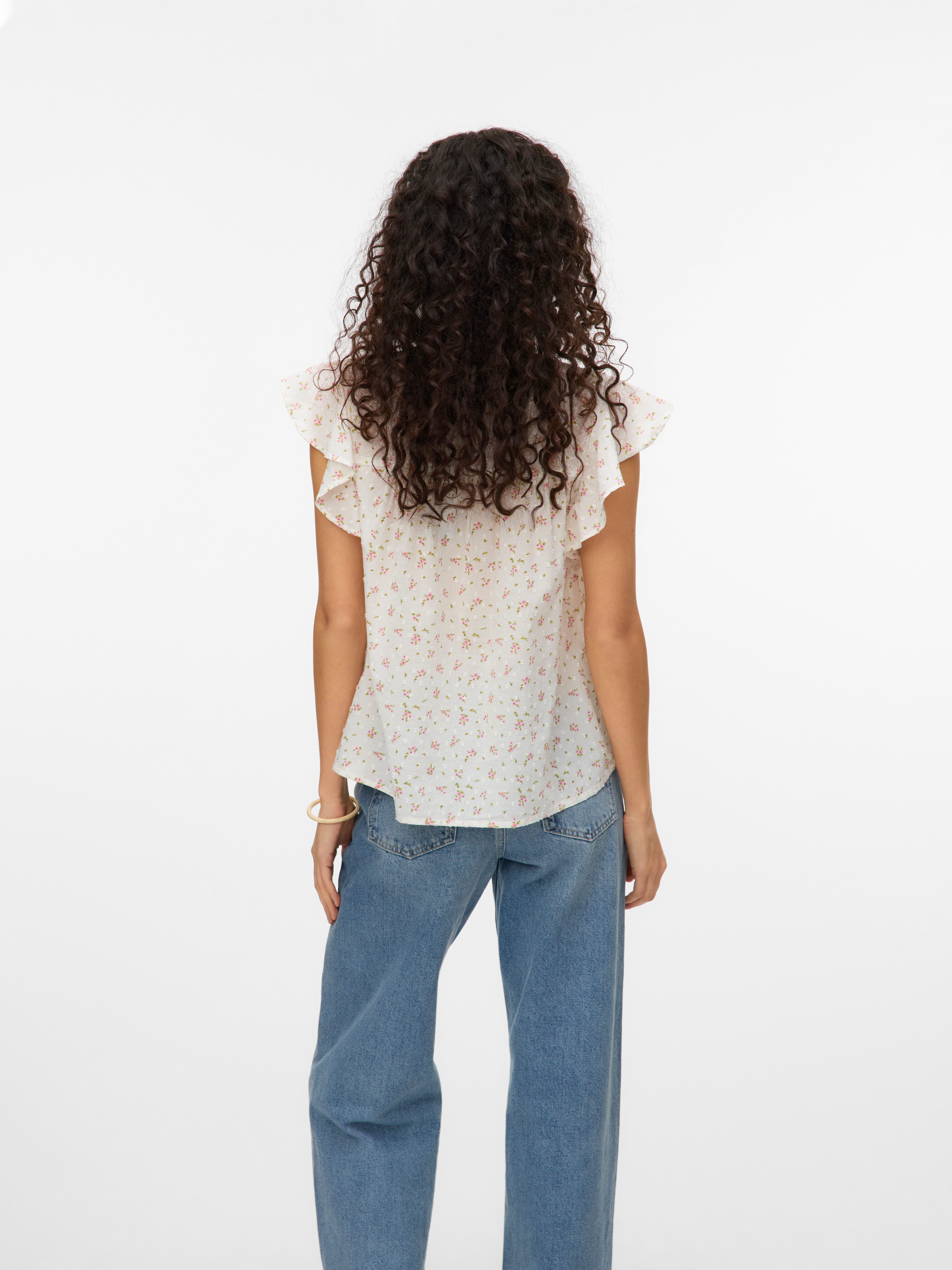 Vero Moda Shirt VMTRINE SL LACE TOP WVN NOOS