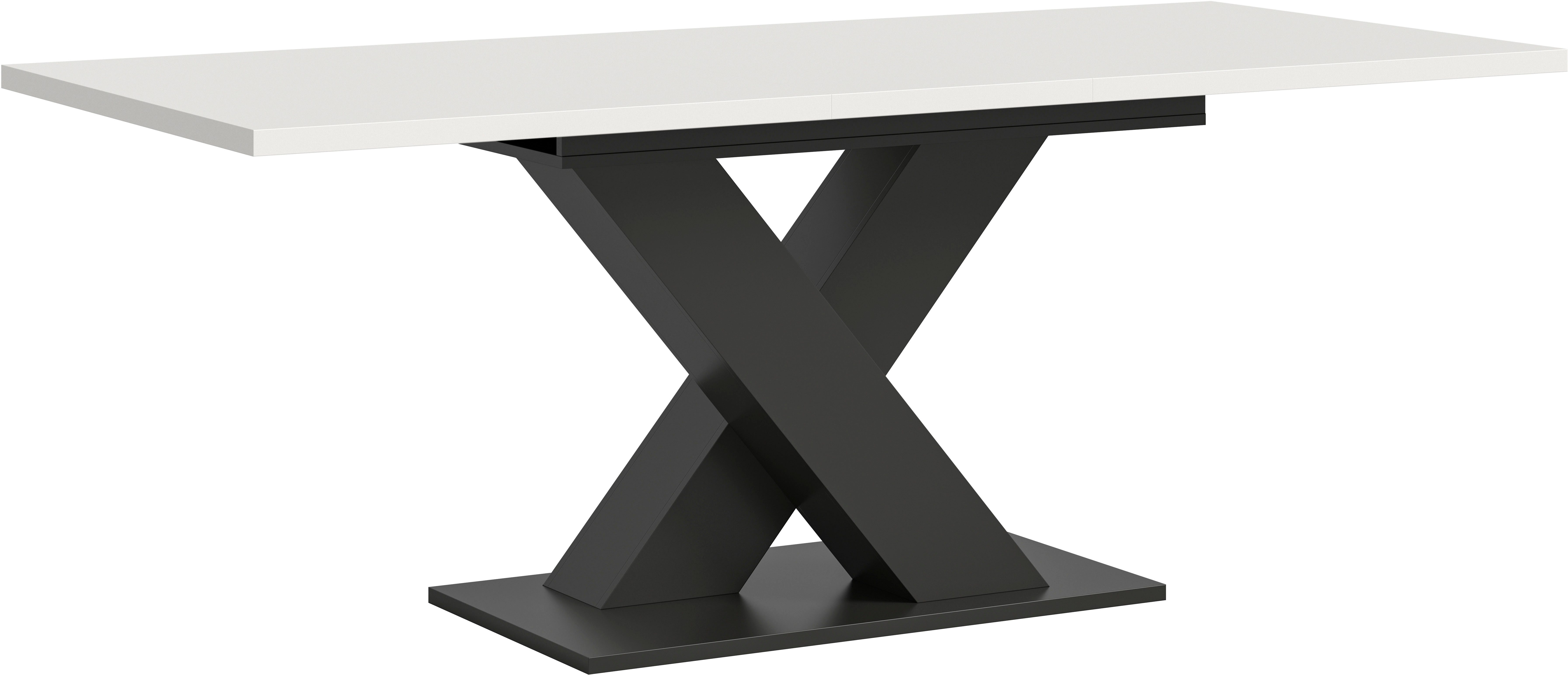 INOSIGN Eettafel Motus, uitschuifbaar 150 - 190 cm, inclusief 40 cm inlegplaat