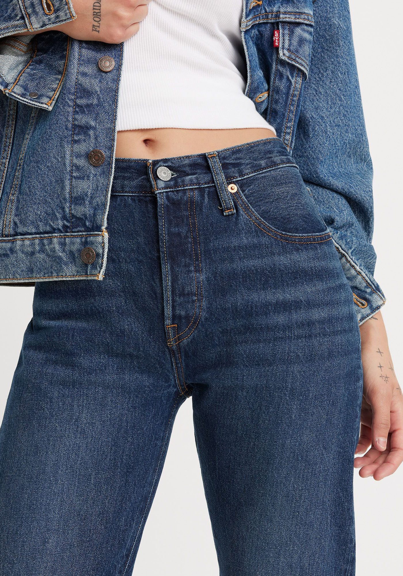 Levi's® 7/8 jeans 501 CROP 501 collectie, 5-pocket-stijl