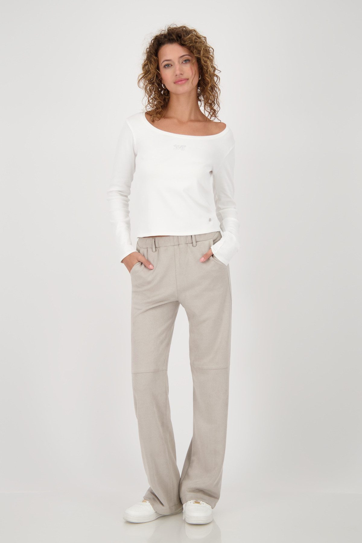 Monari Shirt met lange mouwen Shirt Rib Sieraden
