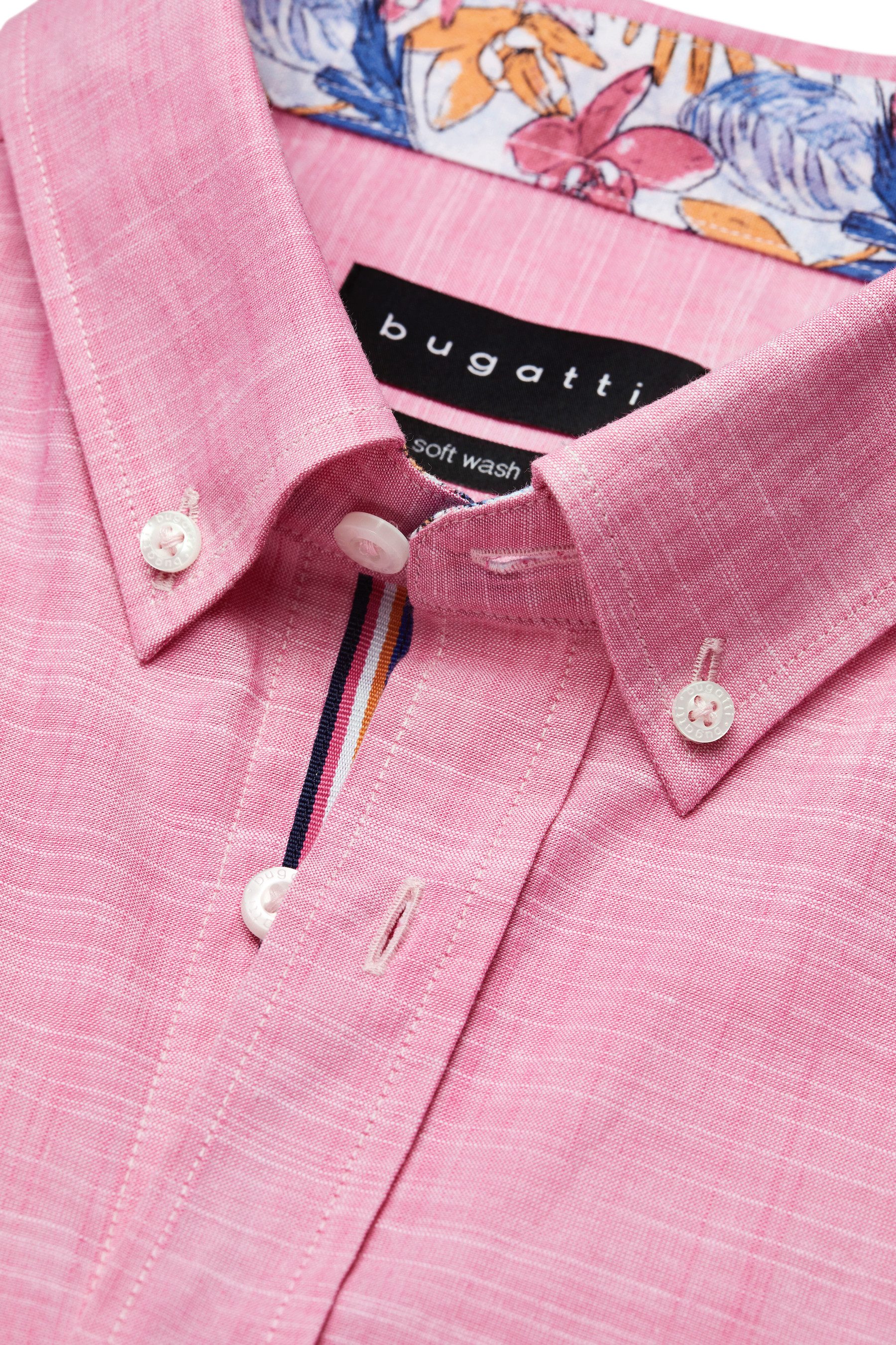 Bugatti Overhemd met korte mouwen met button-downkraag