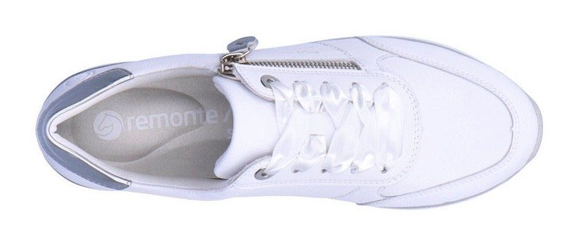 Remonte Plateausneakers met tweekleurige zool, vrijetijdsschoen, lage schoen, veterschoen