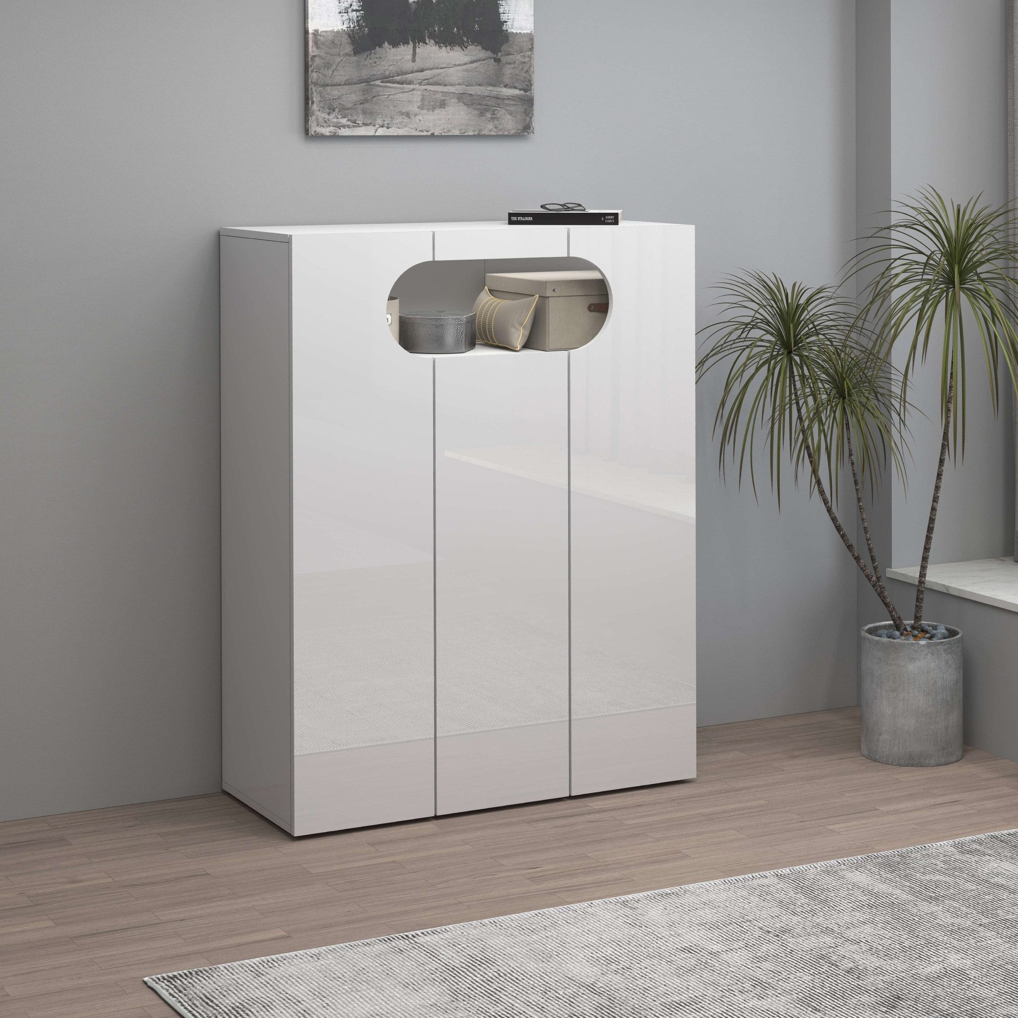 INOSIGN Schoenenkast Real, schoenenkast, schoenencommode, schoenenrek, breedte 90 cm