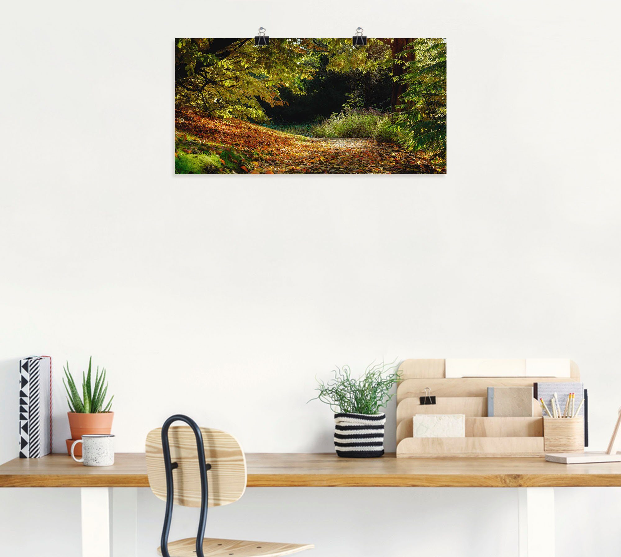 Artland Poster Herfstkleed als artprint op linnen, muursticker of poster in verschillende maten