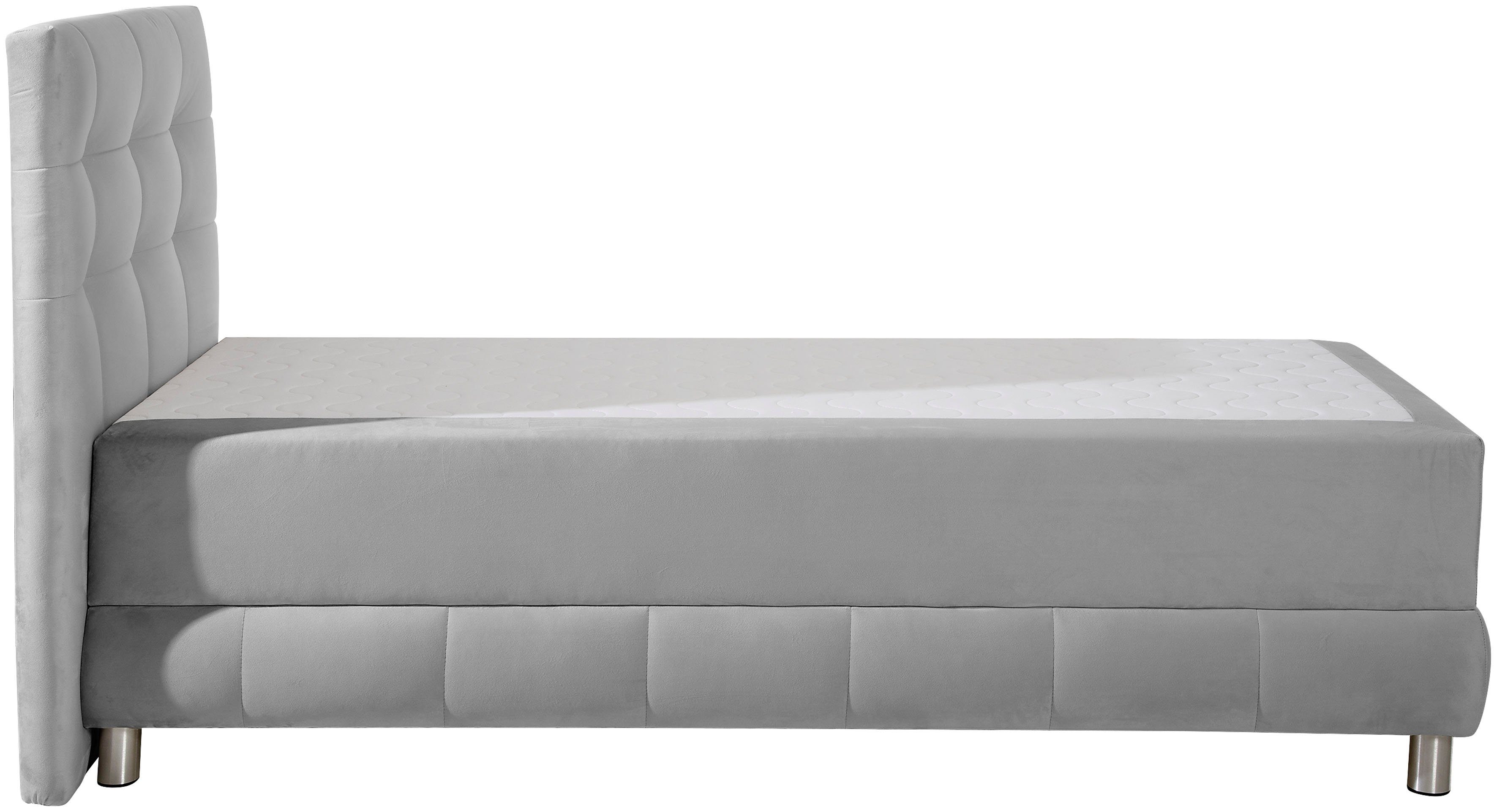 INOSIGN Boxspring Vaasa inclusief bedlade & topper, xxl-uitvoering, extra lengte 220 cm