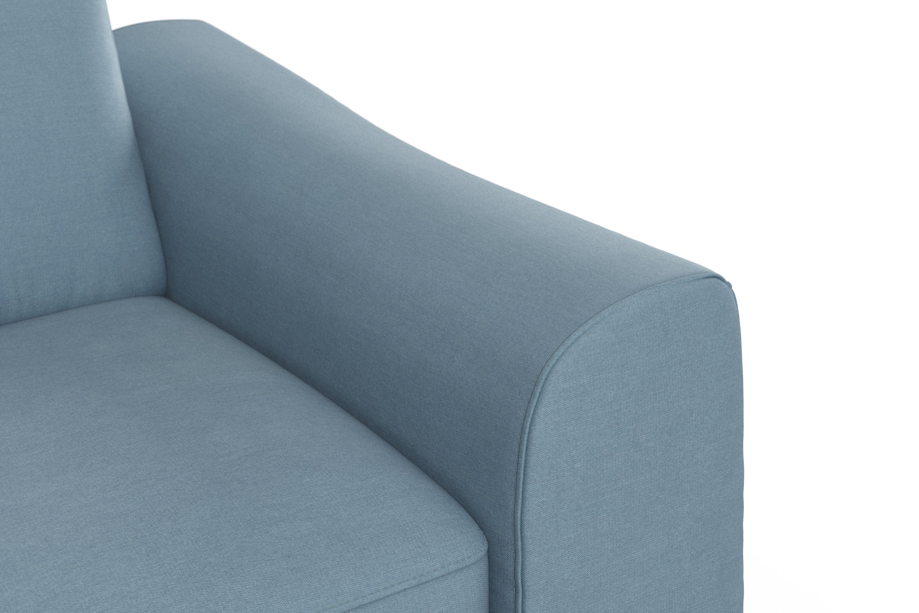 sit&more Hoekbank Dundee L-vorm met binnenvering en massief houten poten, naar keuze met verstelbare hoofdsteun