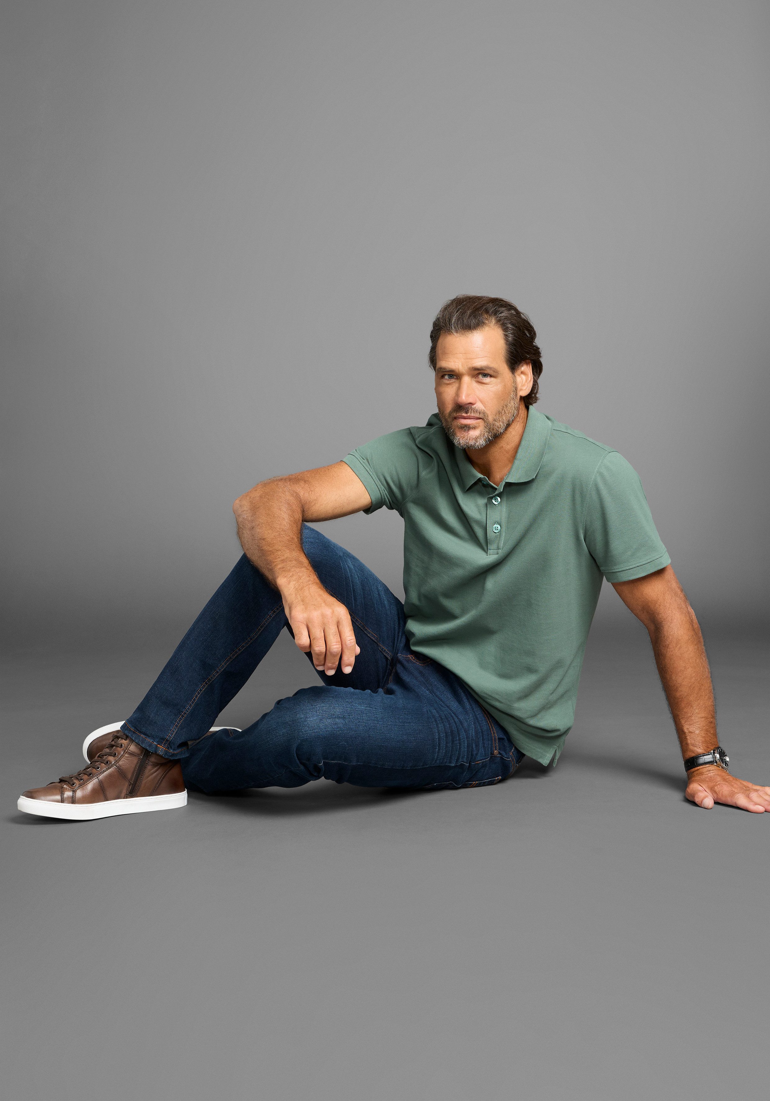 Man's World Poloshirt in geweldige kleurencombinaties (2 stuks)