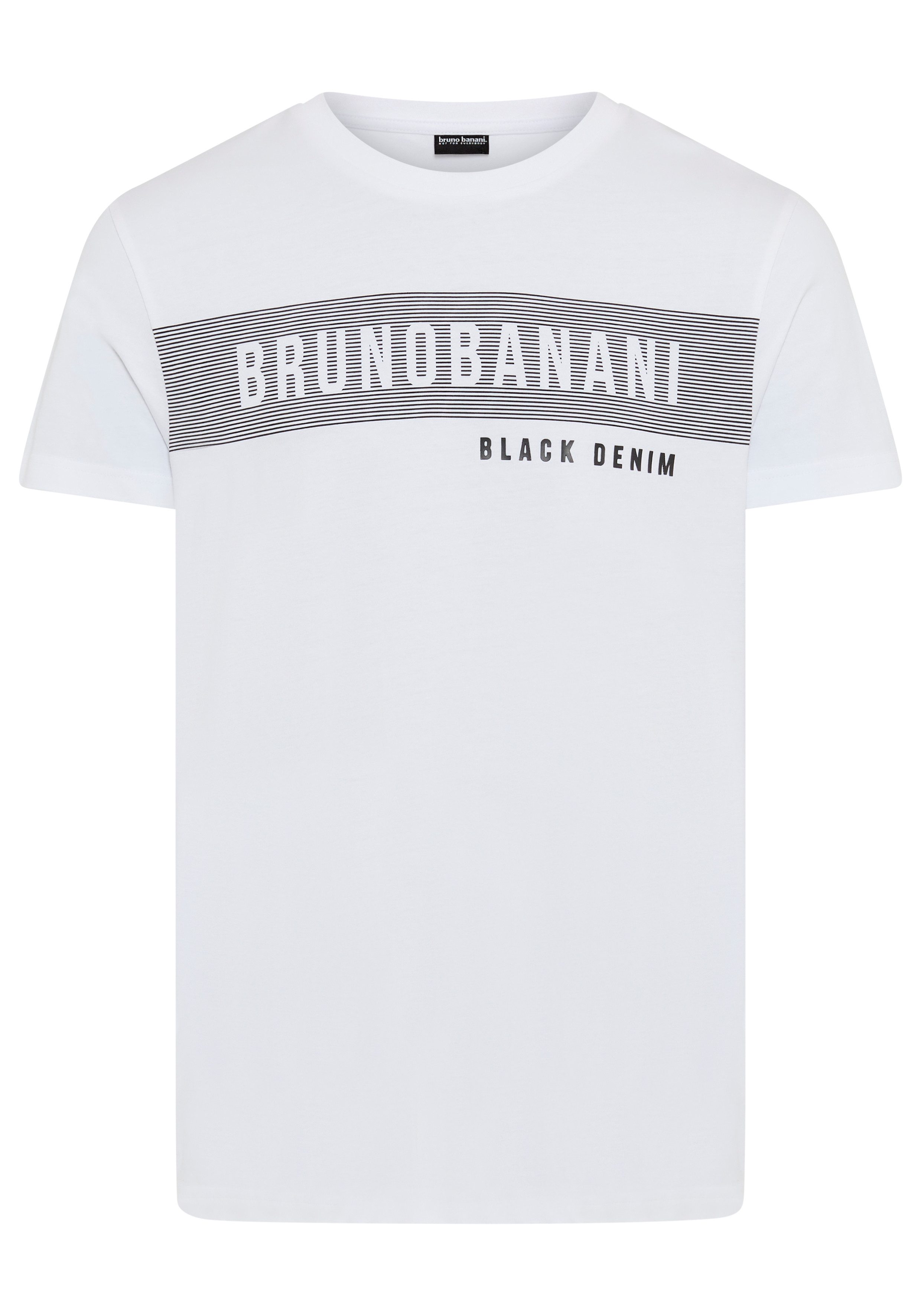 Bruno Banani T-shirt korte mouwen, smal gesneden, ronde hals