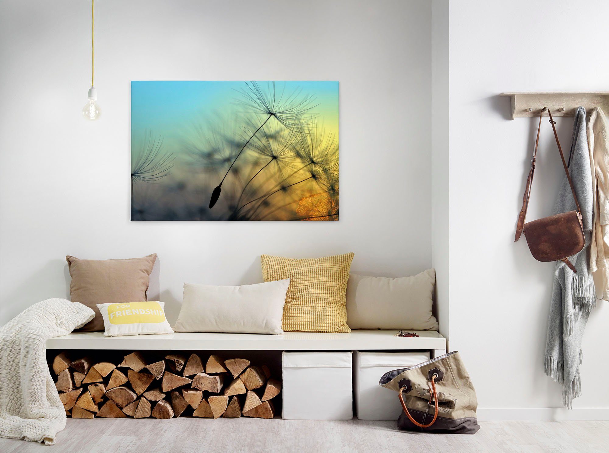 A.S. Création Artprint op linnen Flying Dandelion